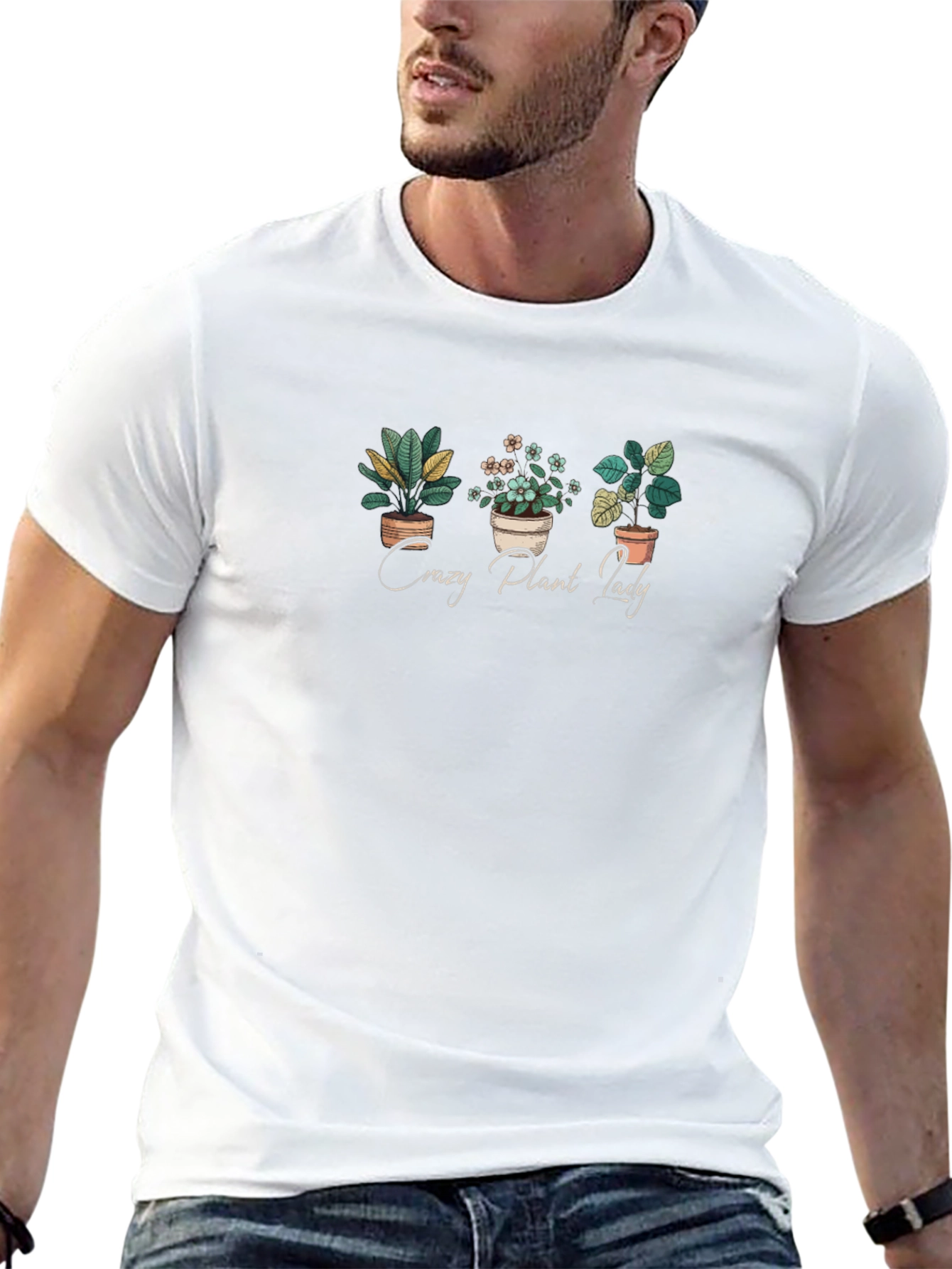 Crazy Plant Lady Graphic Tee - Black T-Shirt