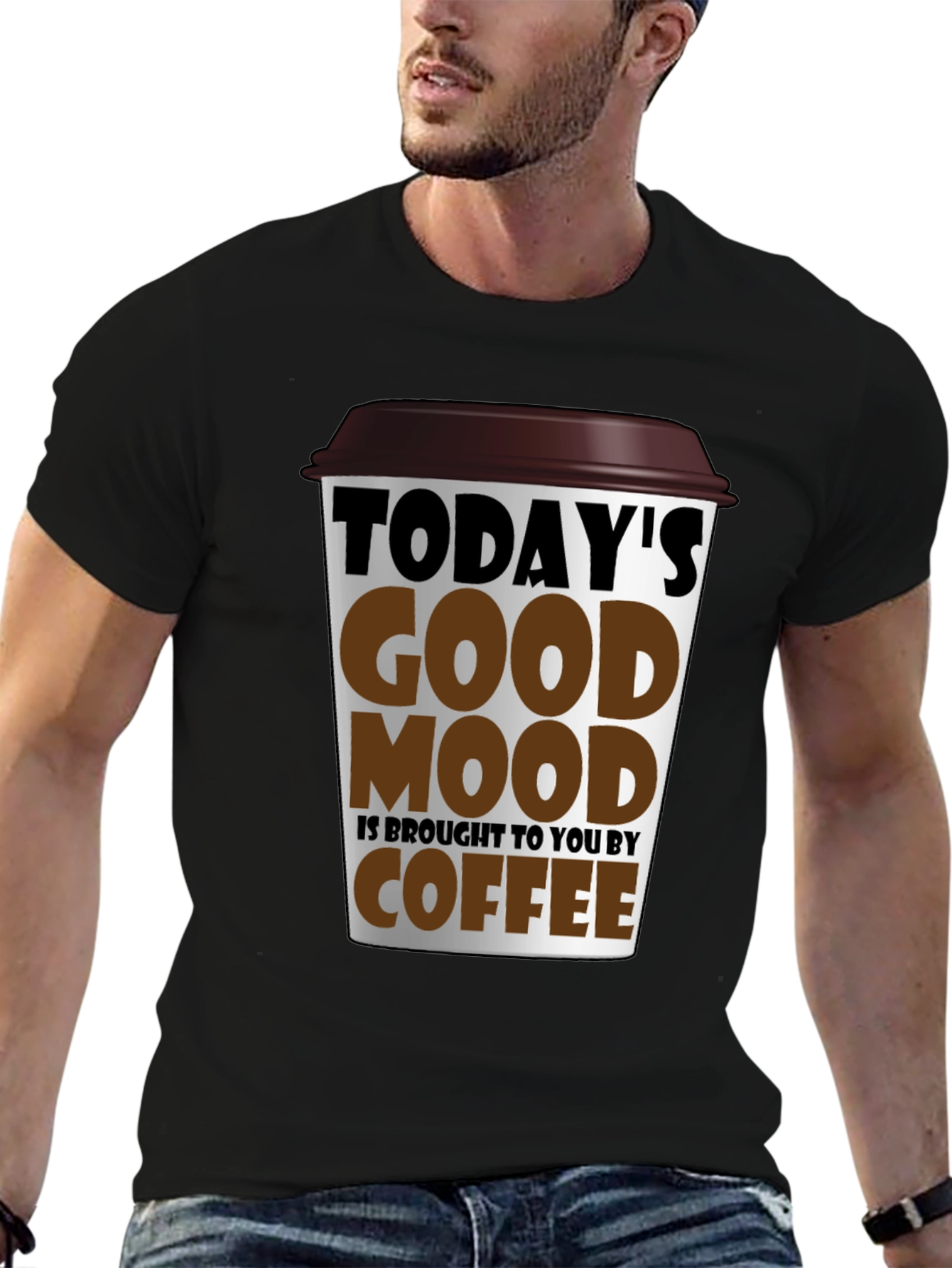 Todays Good Mood Coffee Graphic T-Shirt