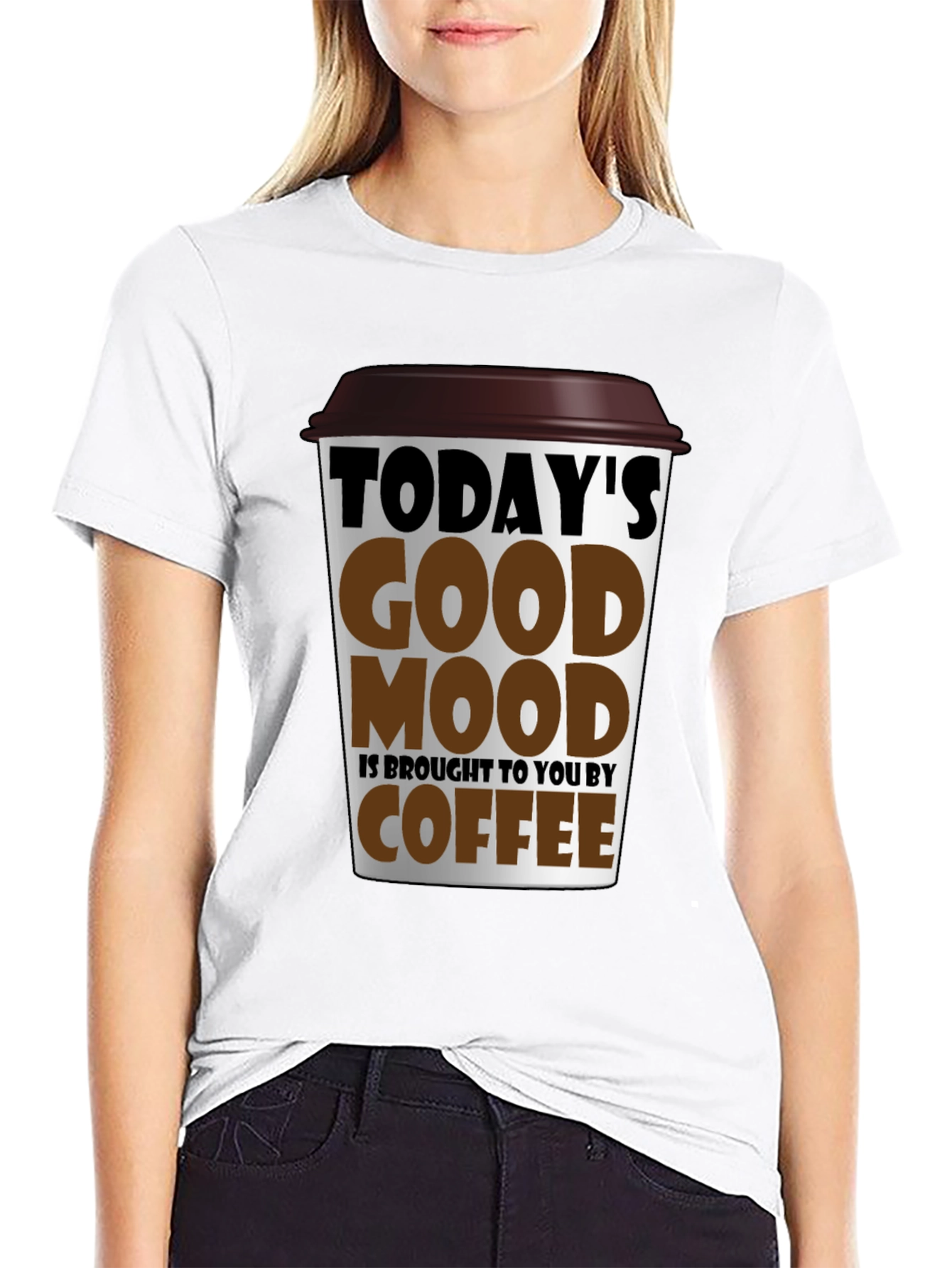 Todays Good Mood Coffee Graphic T-Shirt