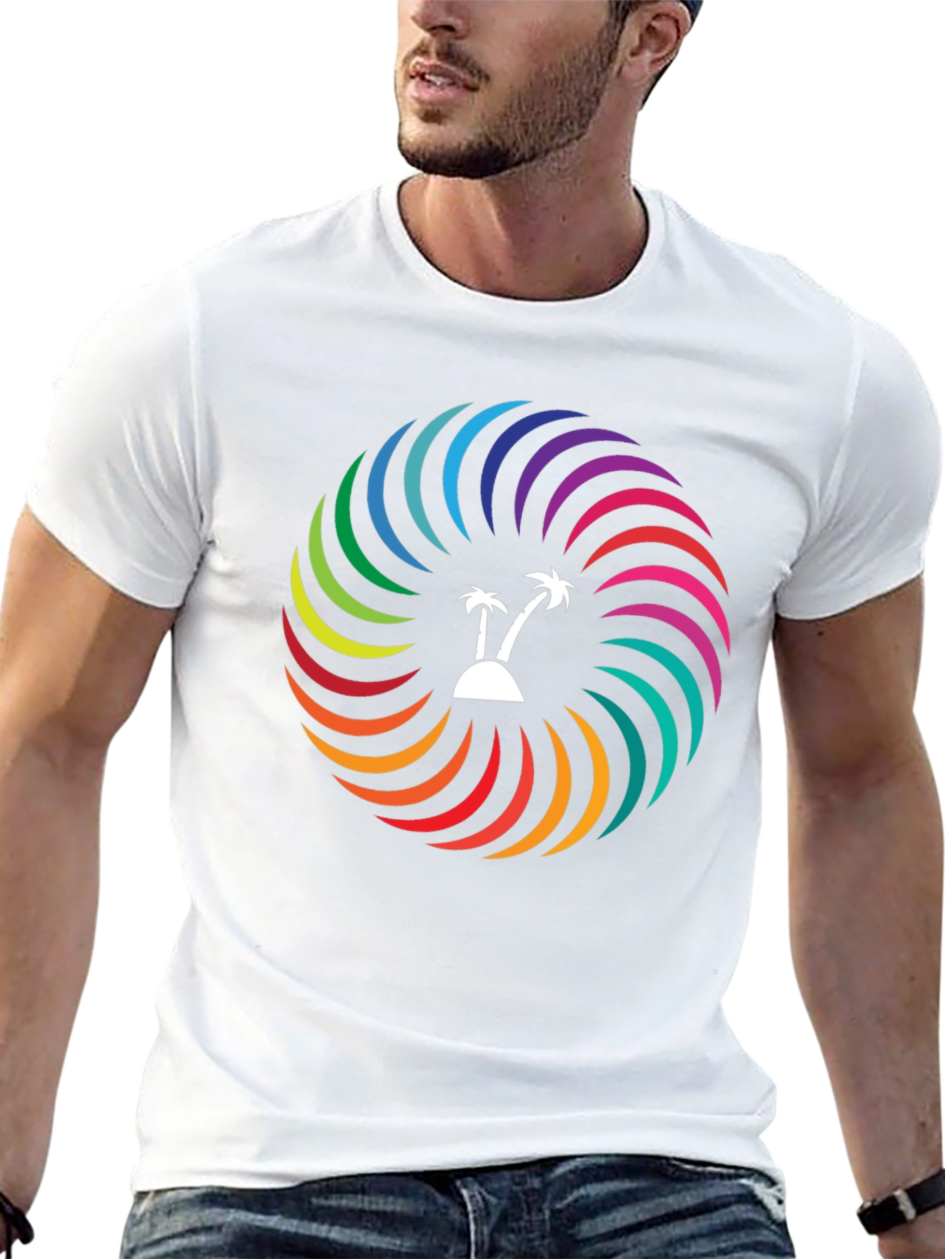 Tropical Rainbow Swirl T-Shirt