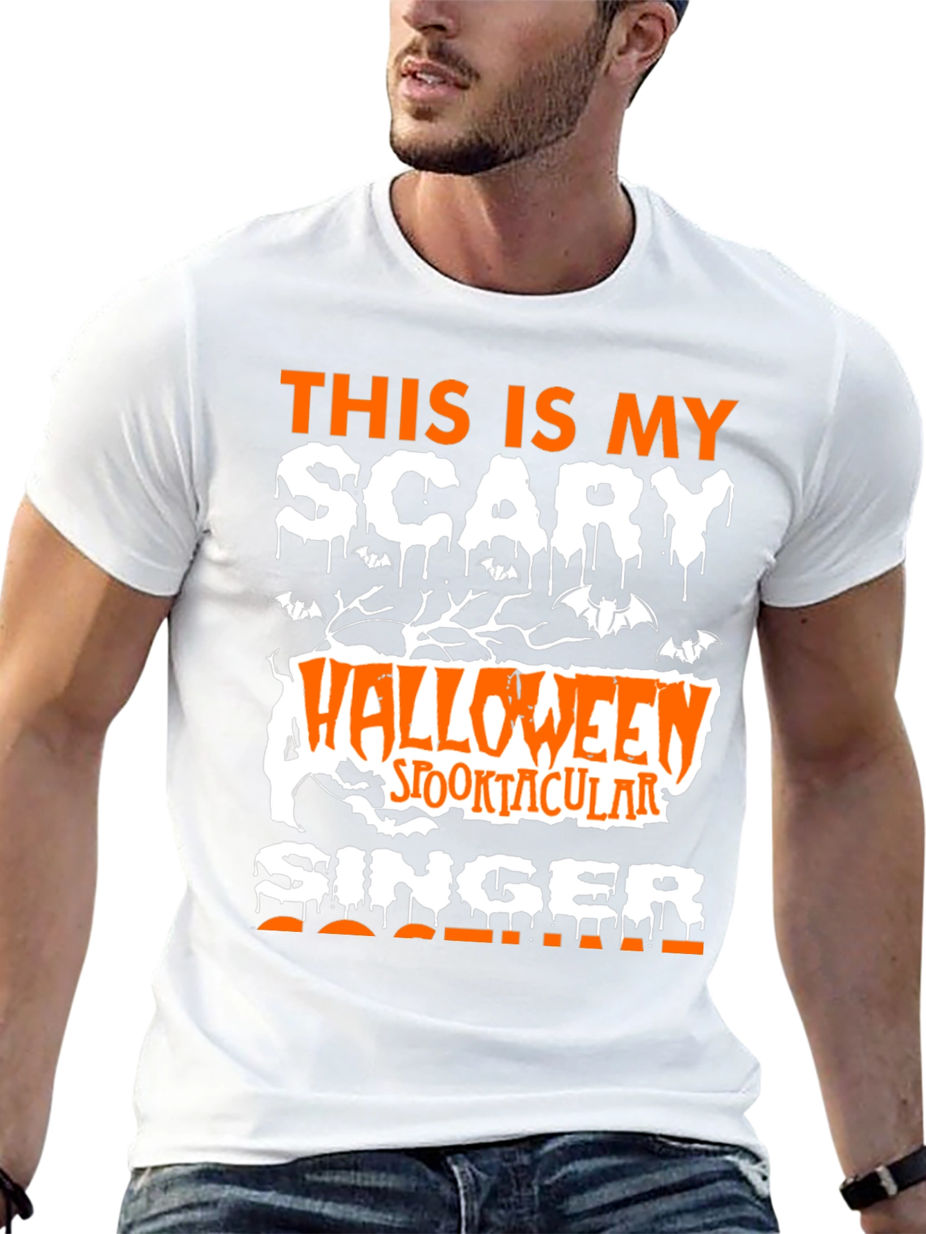 Scary Halloween Singer T-Shirt
