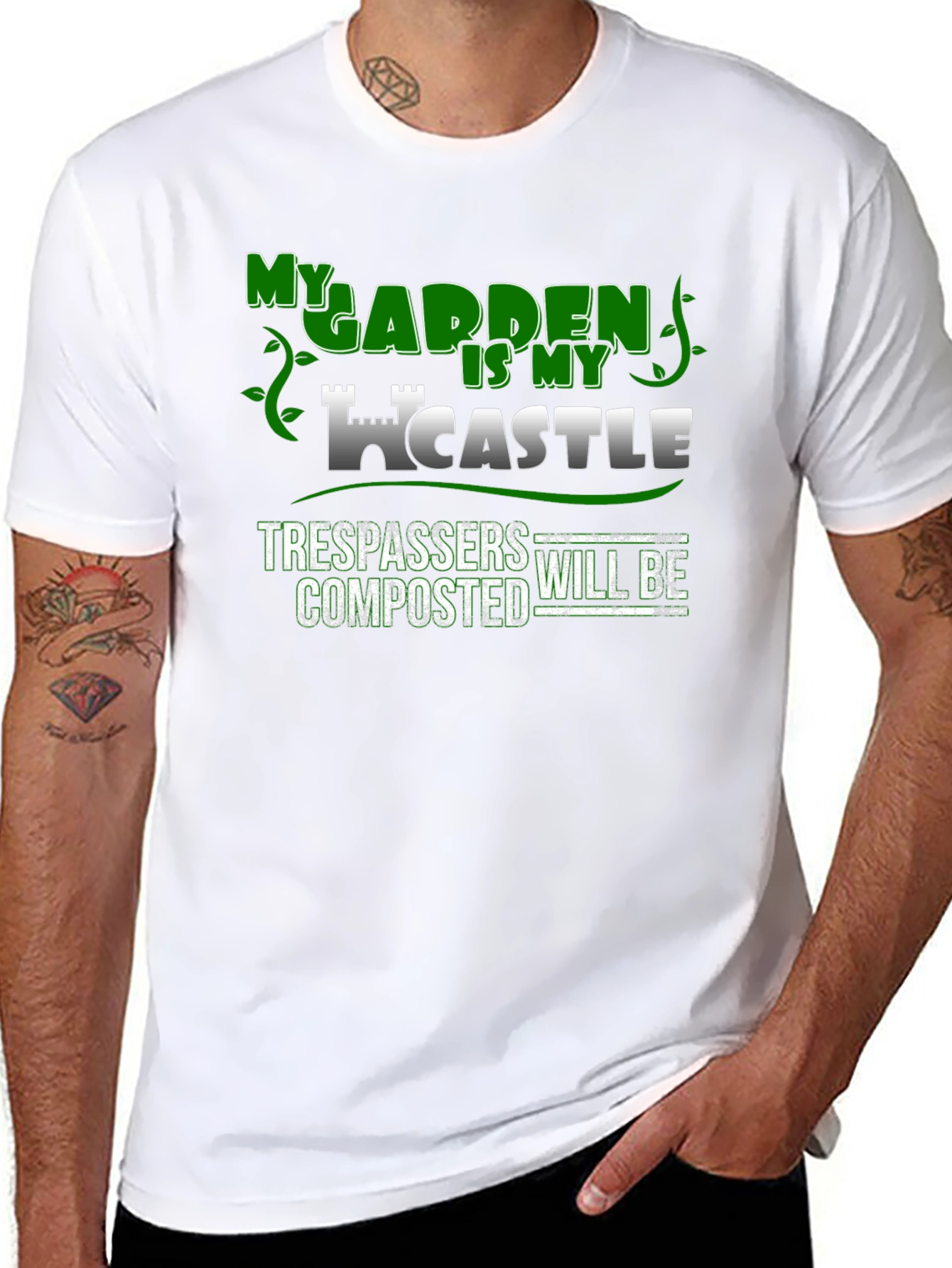 My Garden Is My Castle Novelty T-Shirt