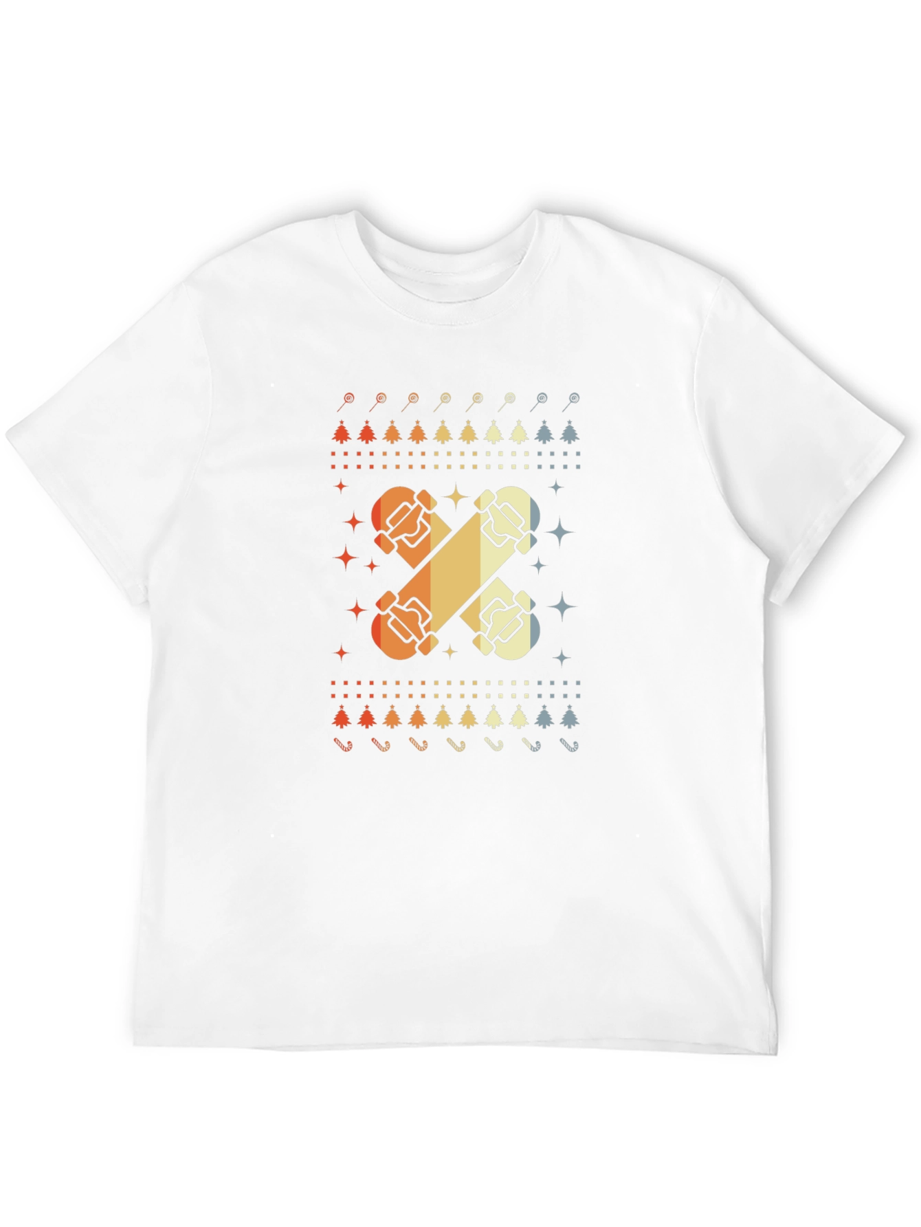 Retro Skateboard Christmas T-Shirt