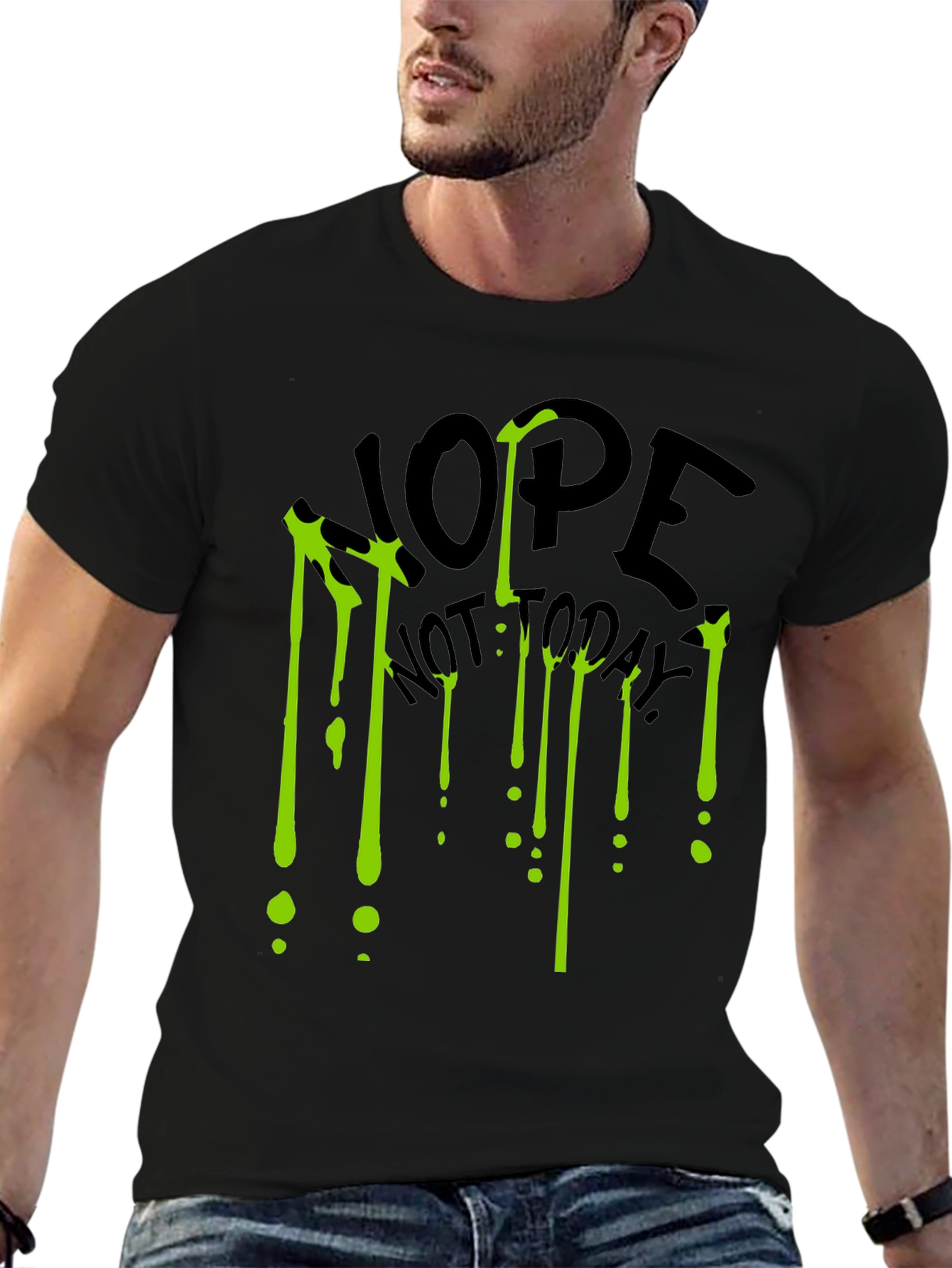 Nope Not Today Graphic Tee - Black T-Shirt