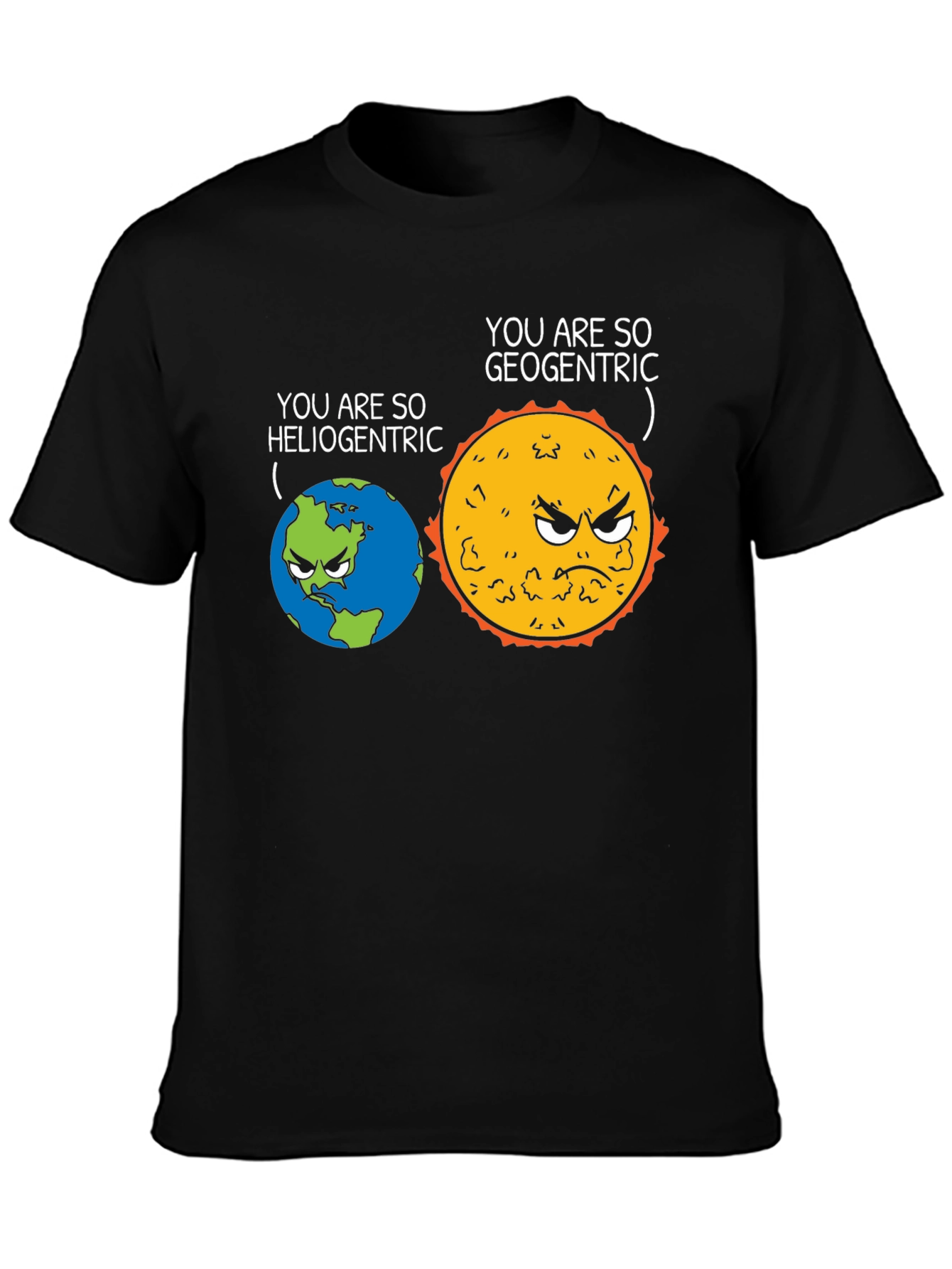 Geocentric Heliocentric Graphic Tee