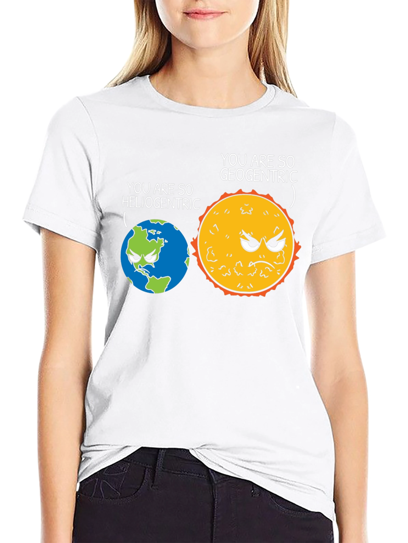 Geocentric Heliocentric Graphic Tee