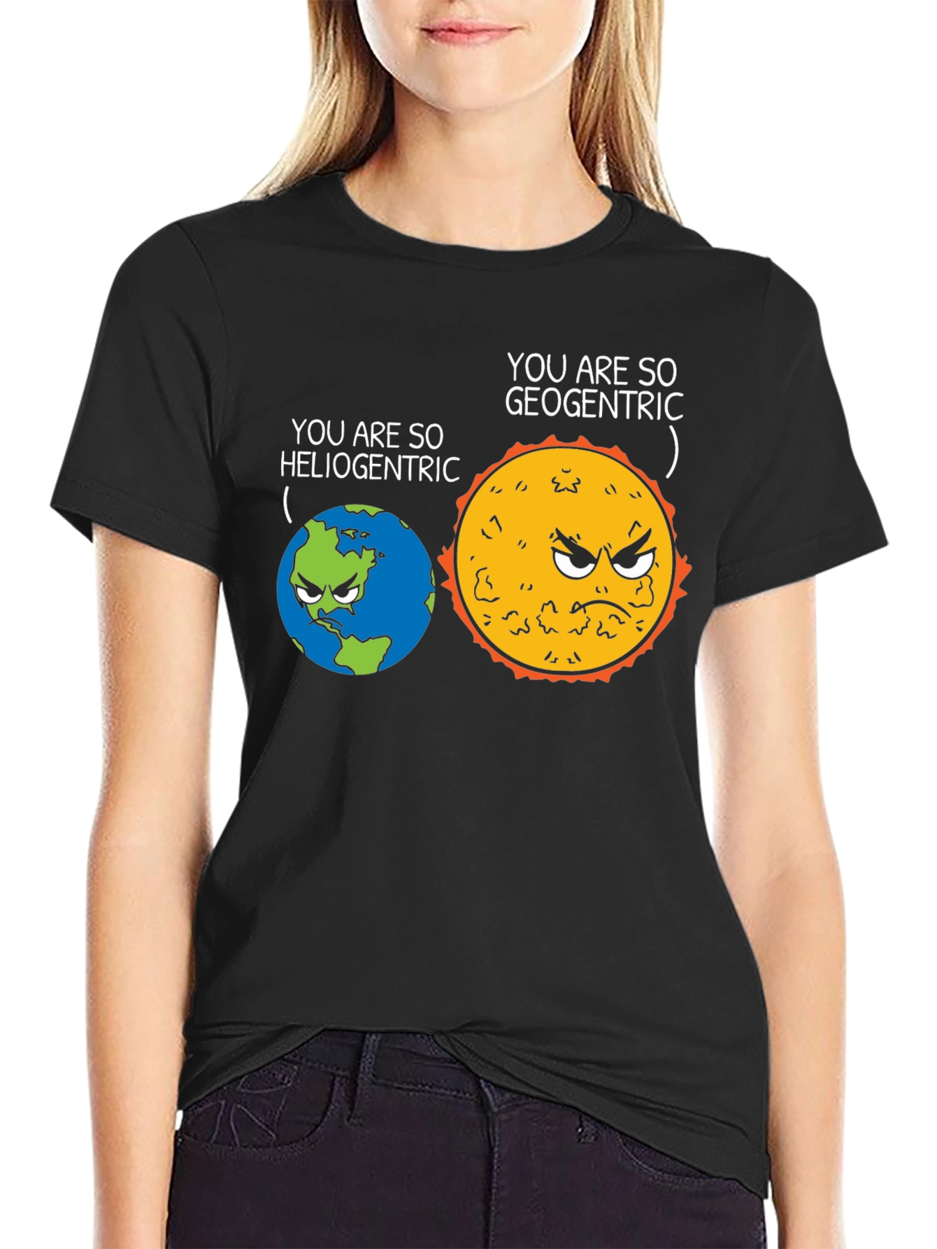 Geocentric Heliocentric Graphic Tee