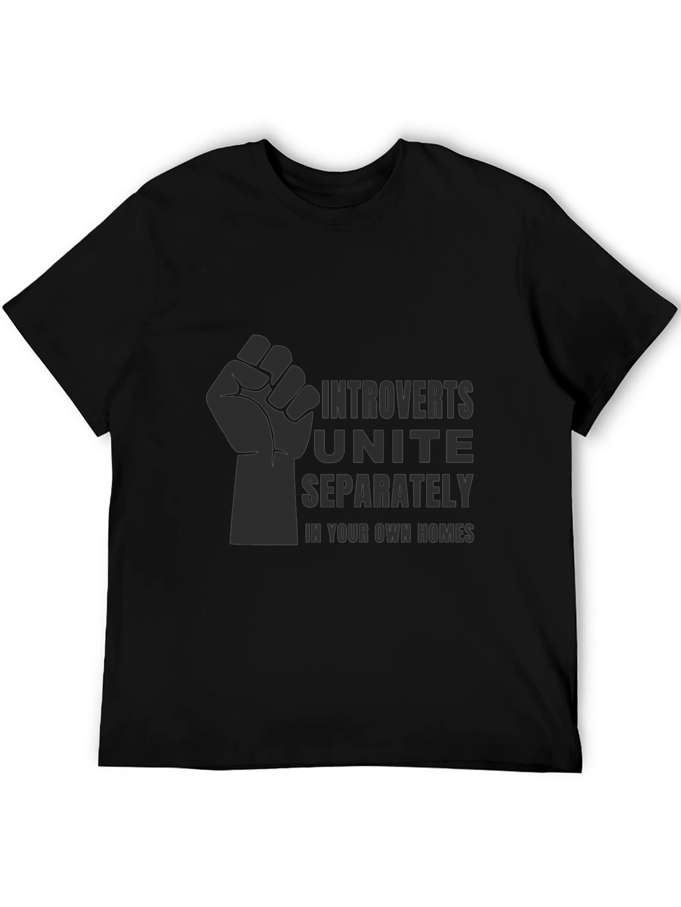 Introverts Unite T-Shirt - Black Graphic Tee