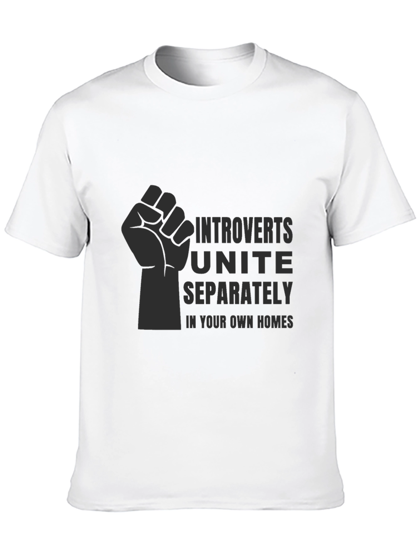 Introverts Unite T-Shirt - Black Graphic Tee
