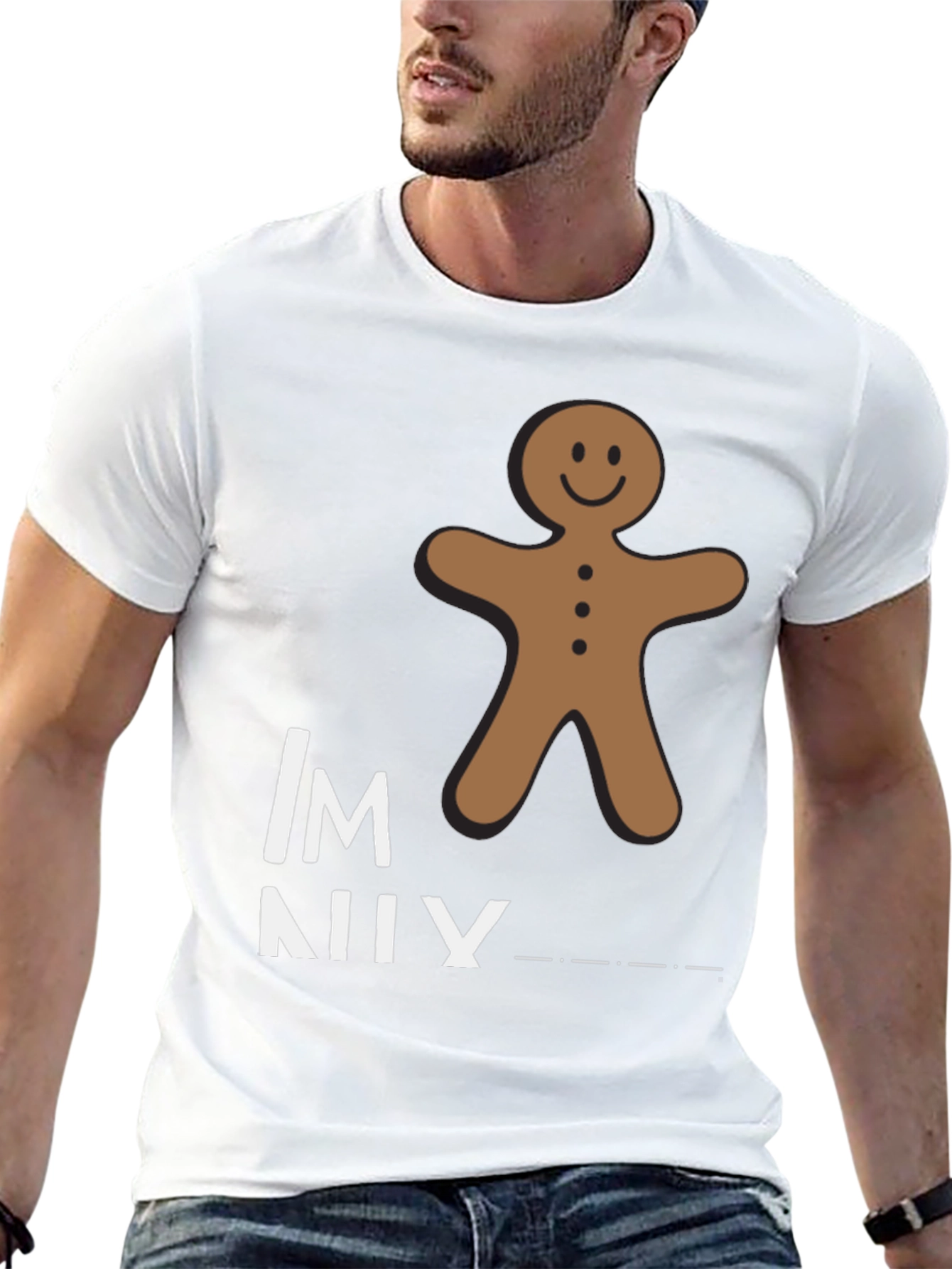 Gingerbread Man Funny Graphic T-Shirt
