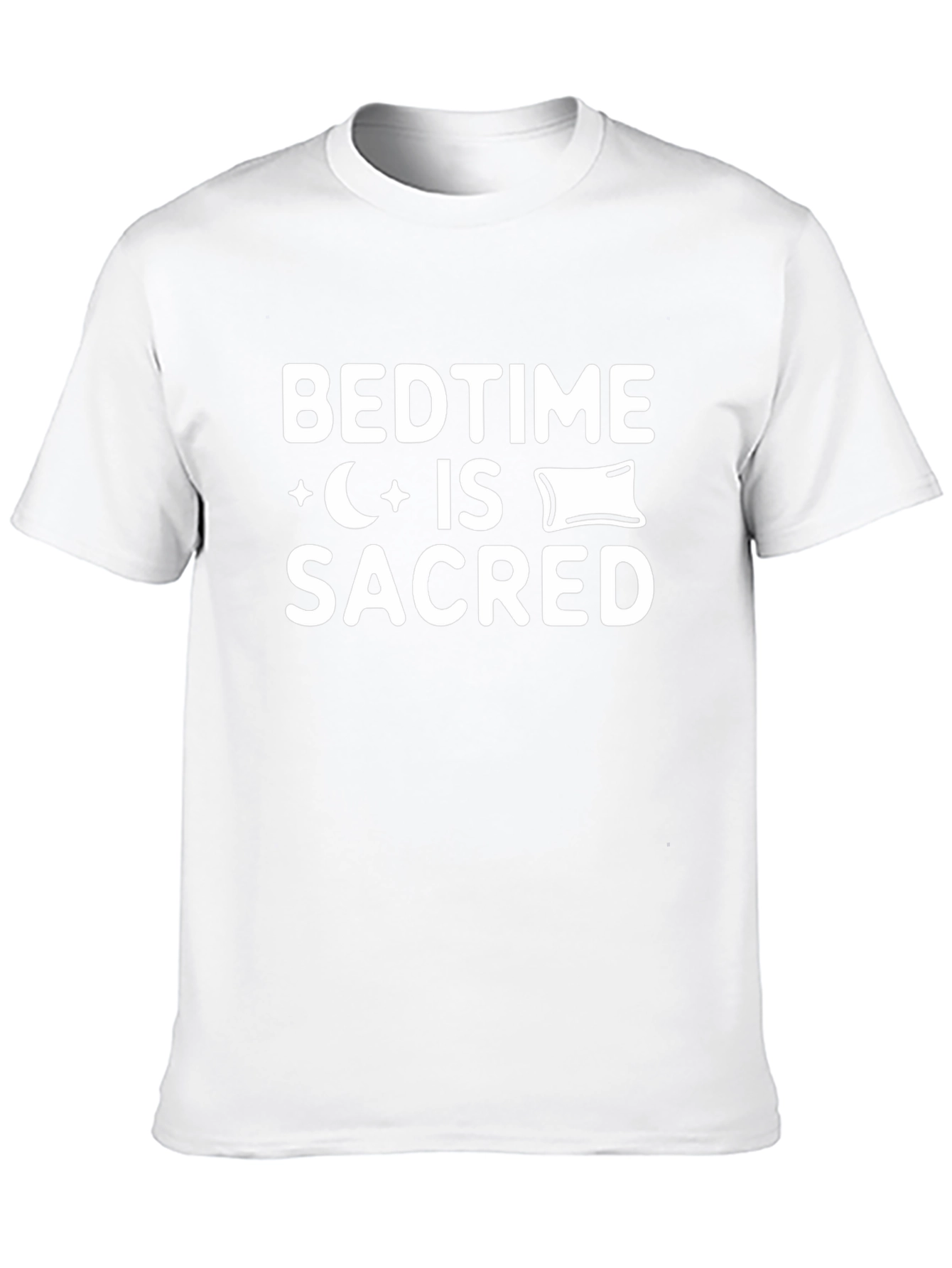 Bedtime Is Sacred Black Graphic Tee