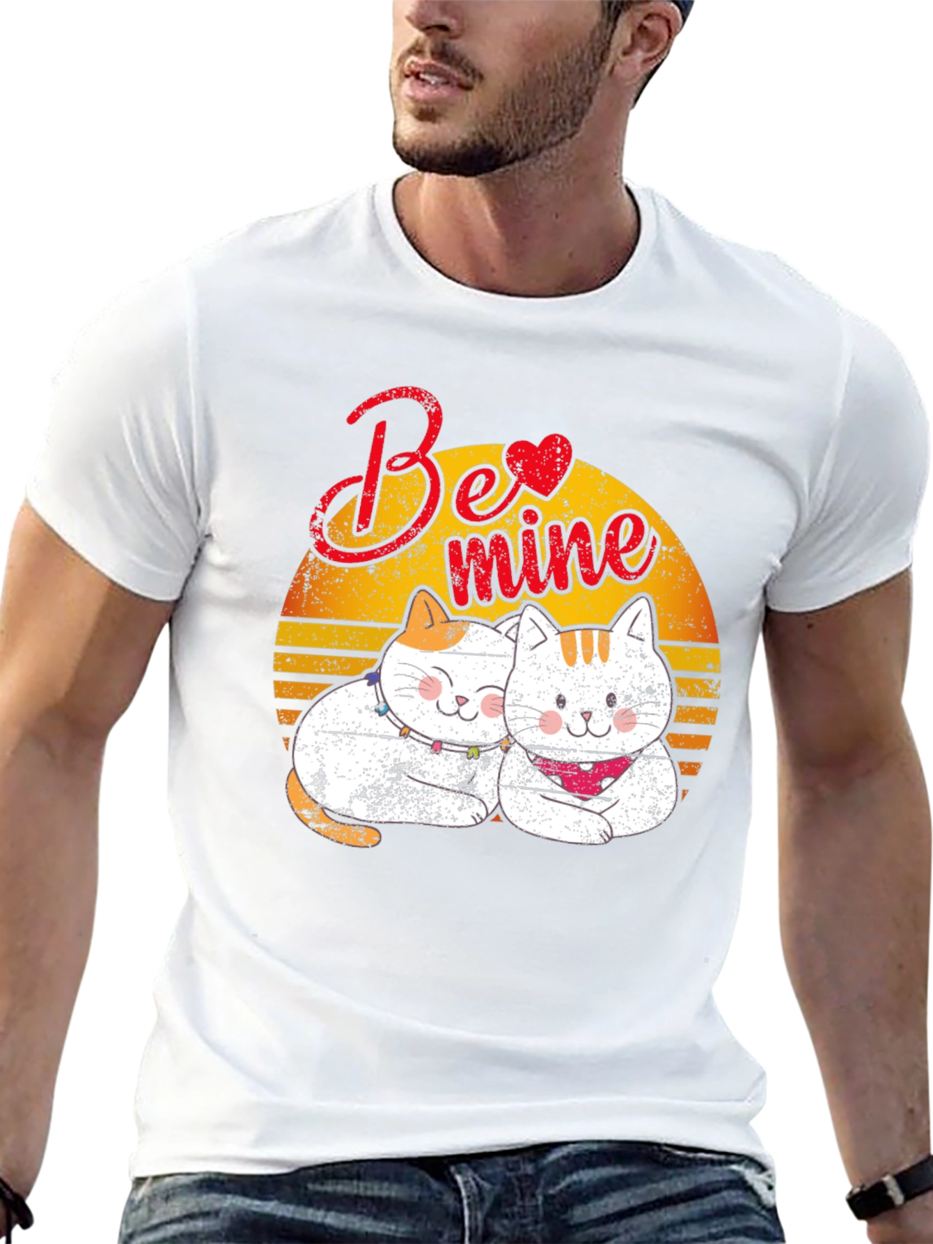 Be Mine Cats T-Shirt - Valentines Day Gift