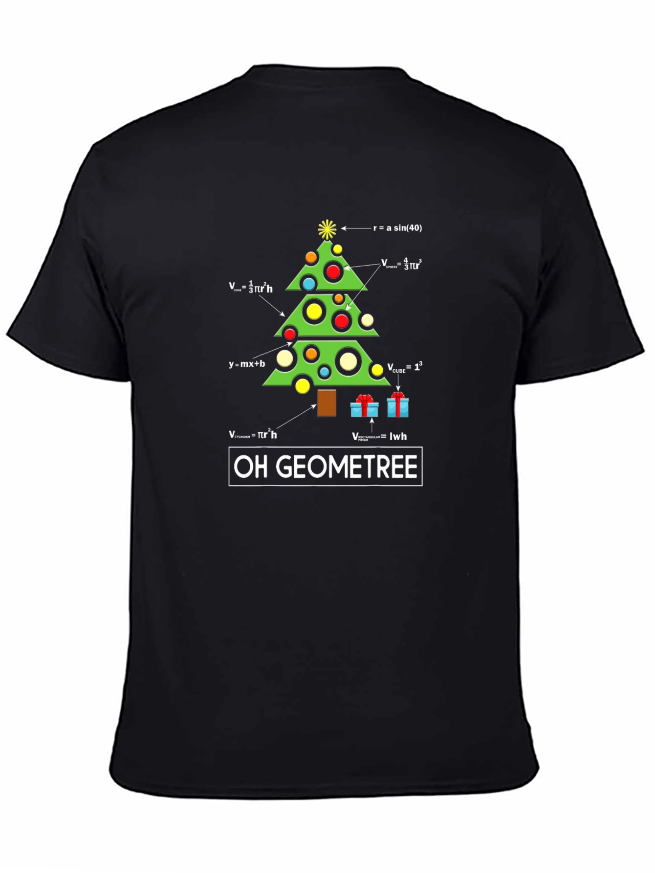 Oh Geometree Math Christmas T-Shirt