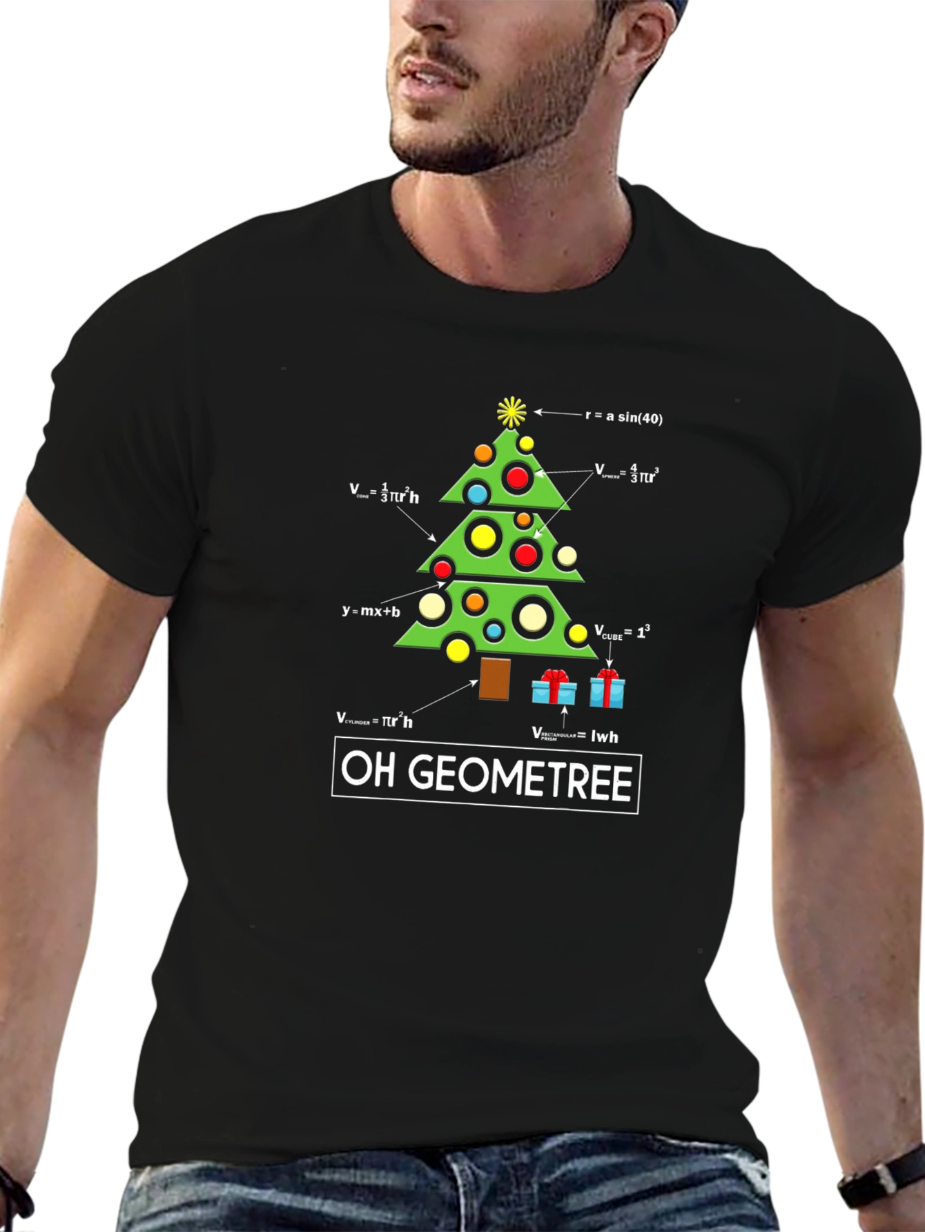 Oh Geometree Math Christmas T-Shirt
