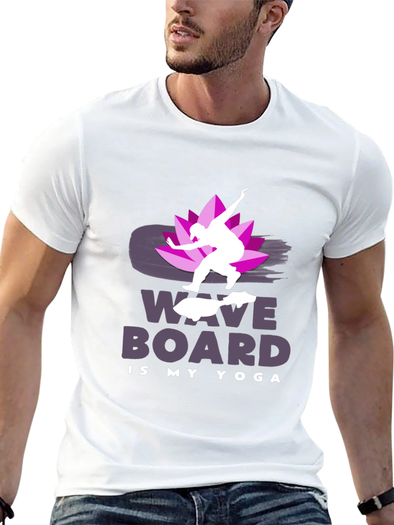 Wave Board is My Yoga T-Shirt