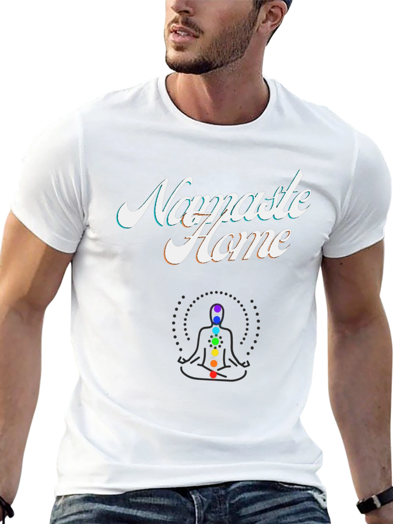 Namaste Home Chakra Yoga T-Shirt