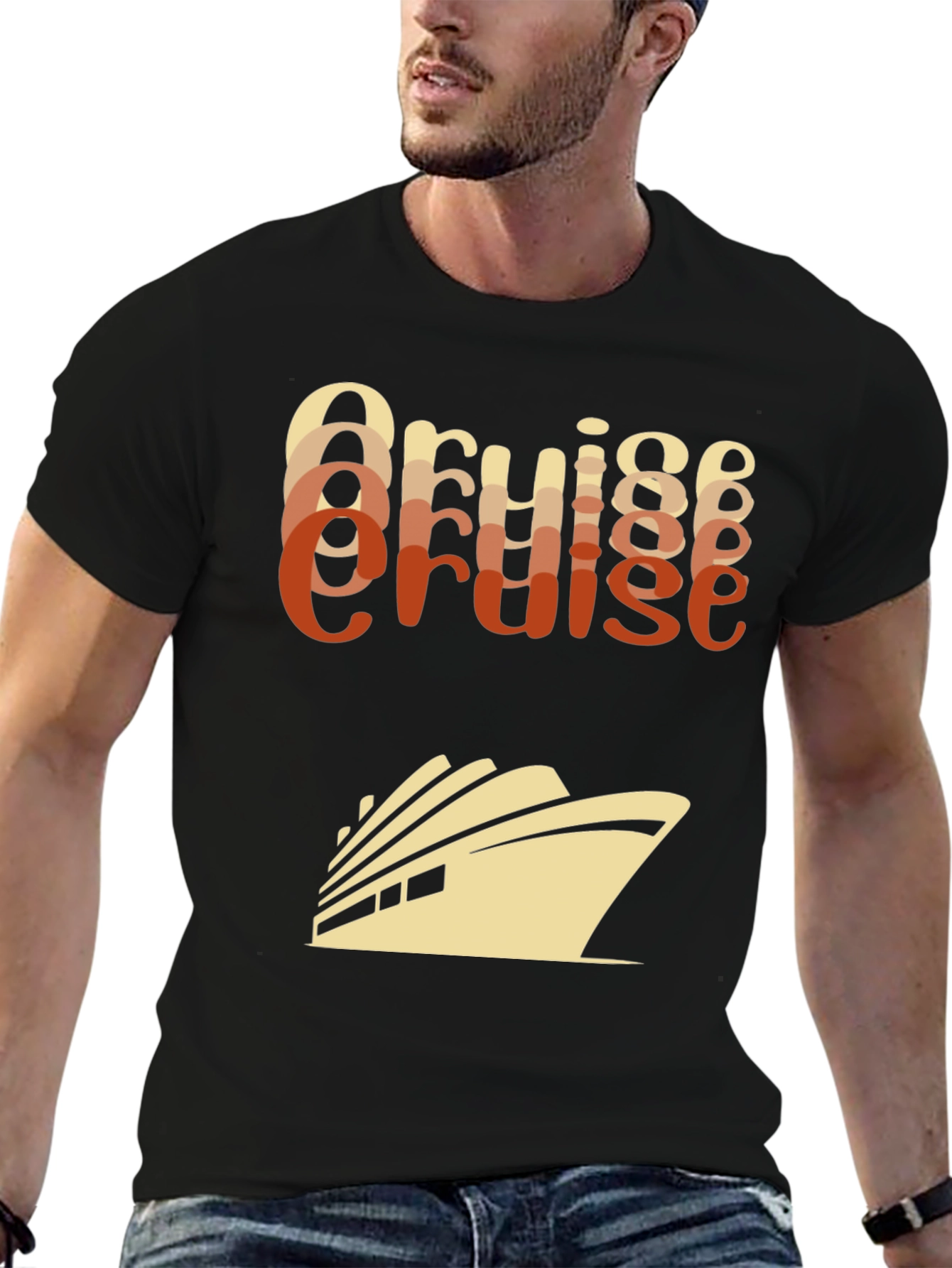 Cruise Ship T-Shirt - Retro Style