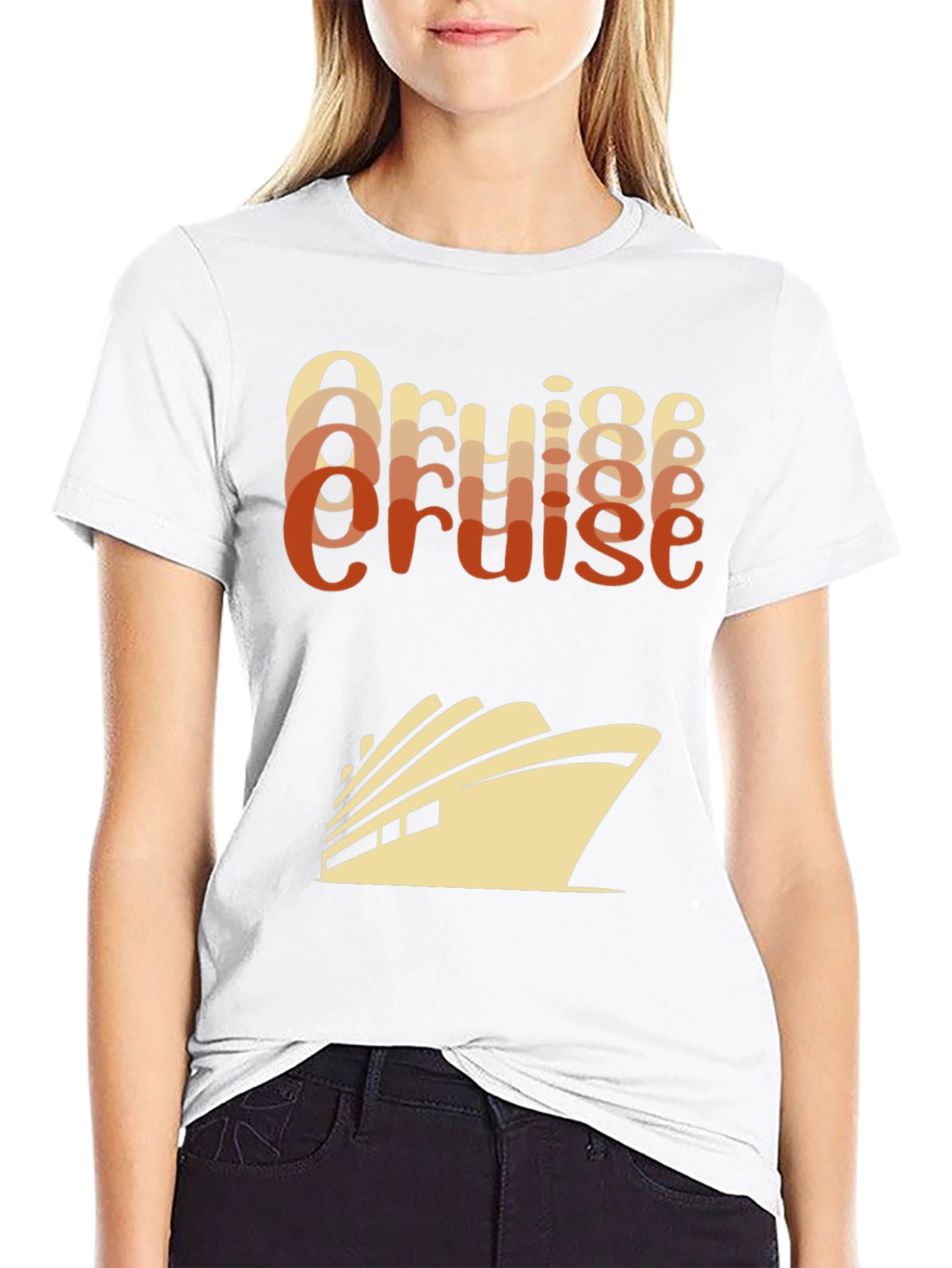 Cruise Ship T-Shirt - Retro Style