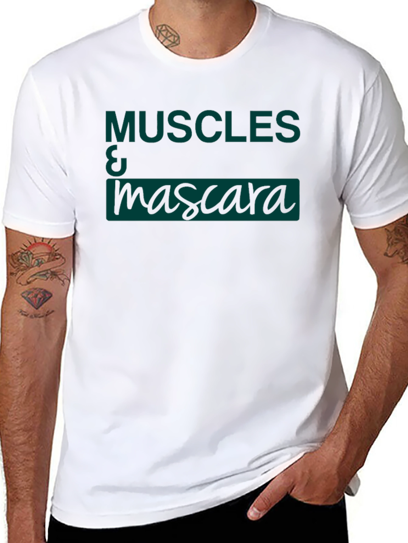 Muscles & Mascara Black Graphic T-Shirt
