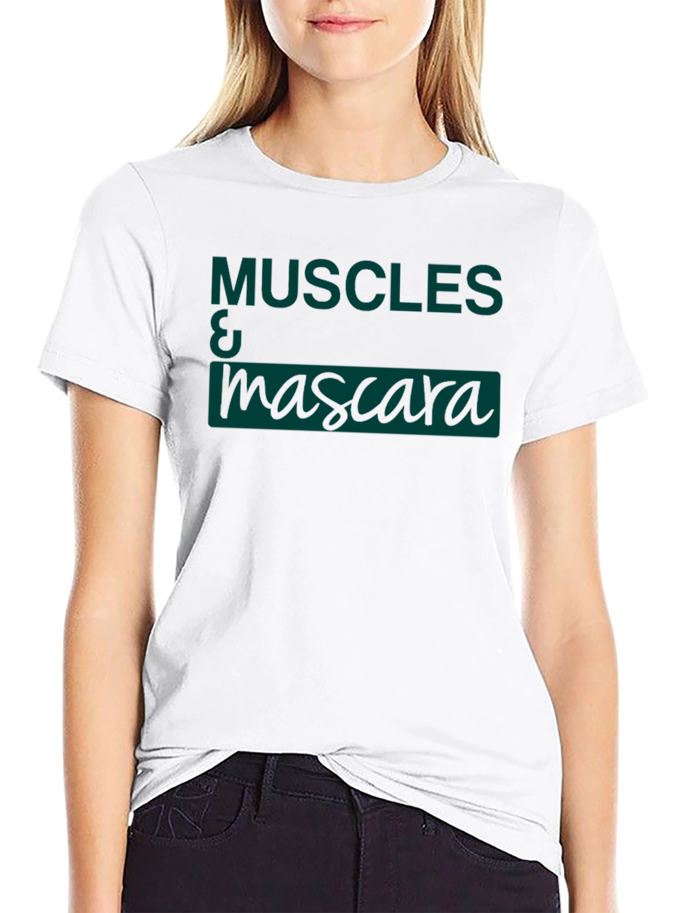 Muscles & Mascara Black Graphic T-Shirt