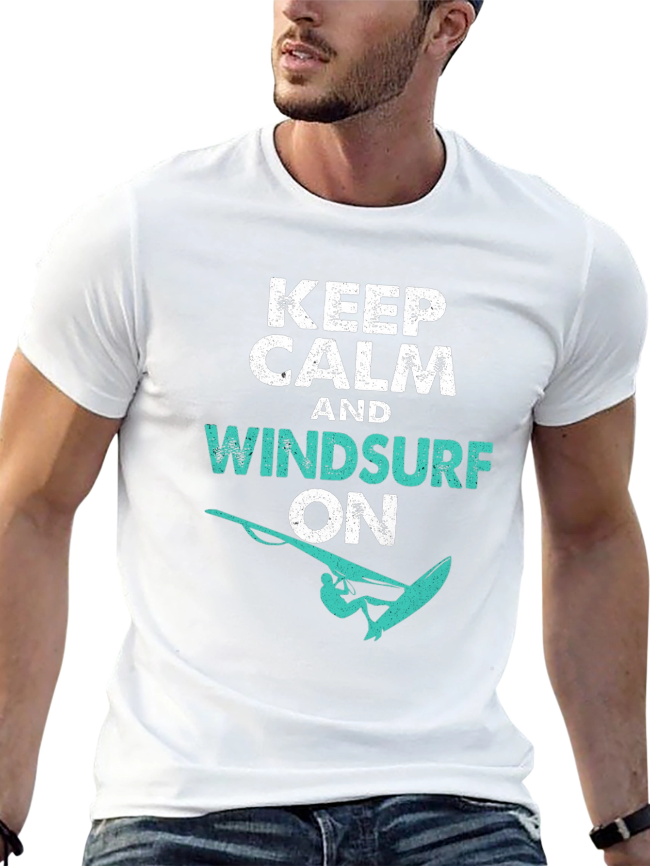 Keep Calm and Windsurf On T-Shirt