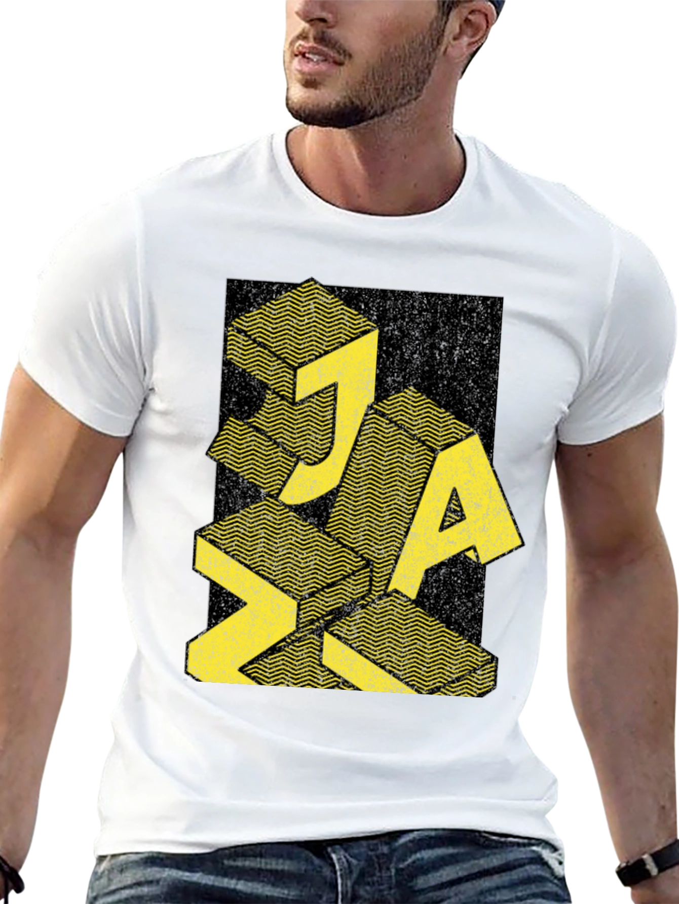 Abstract Graphic Print Mens T-Shirt