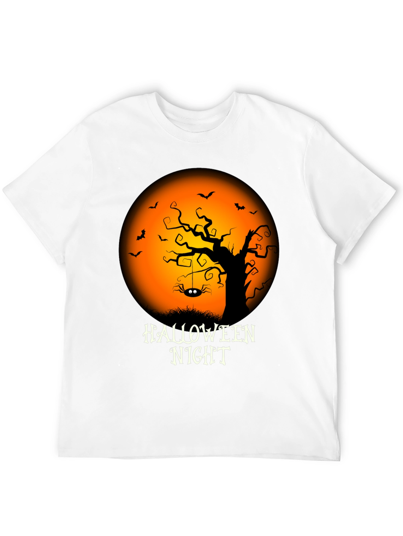 Halloween Night Graphic Tee - Spooky Season Shirt