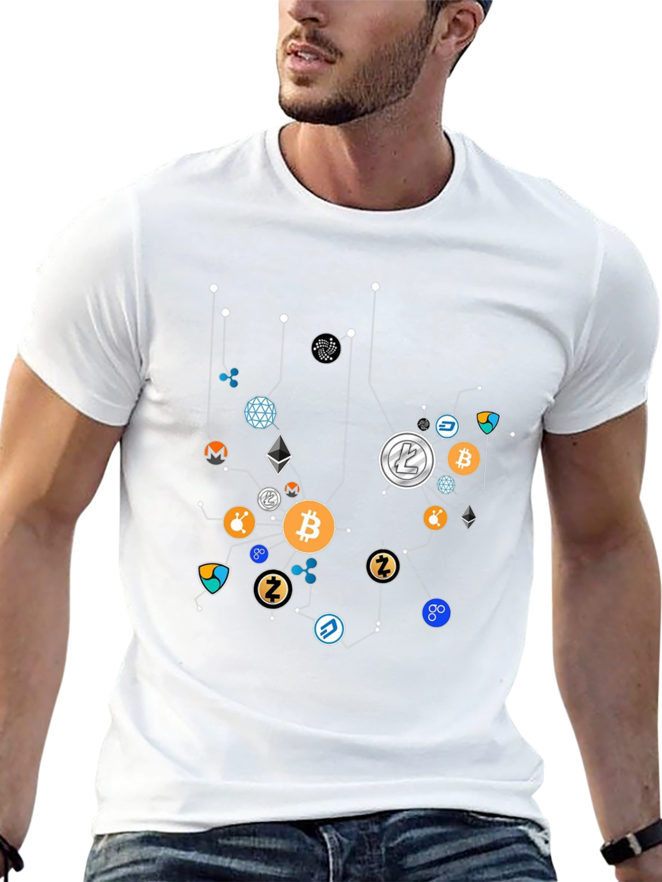 Crypto Network T-Shirt - Bitcoin & Altcoins