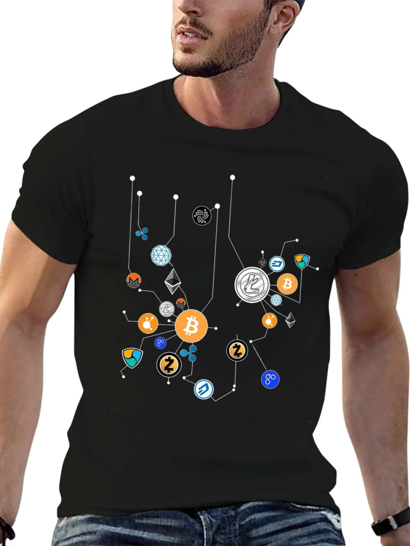 Crypto Network T-Shirt - Bitcoin & Altcoins