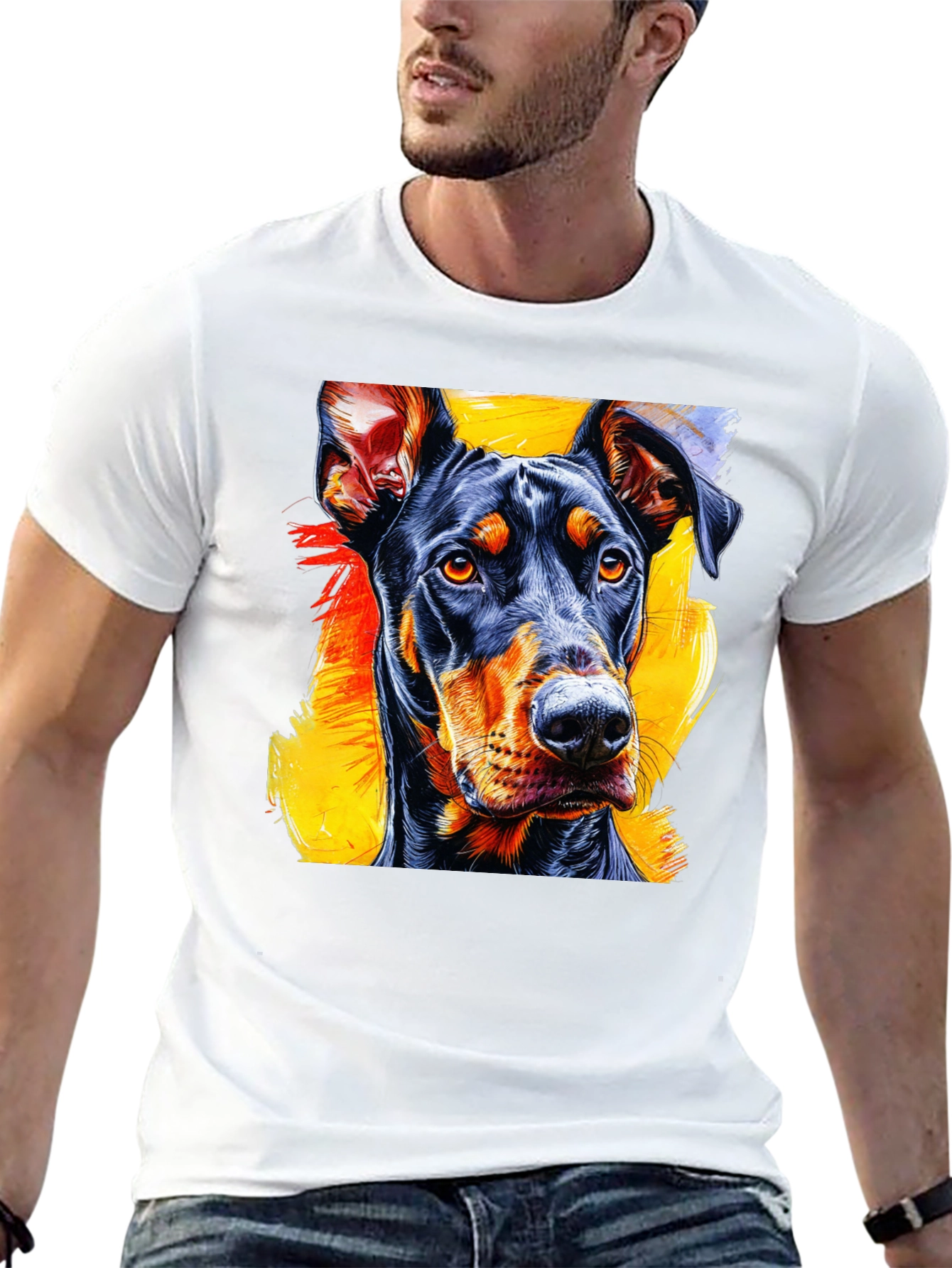 Doberman Graphic Tee - Stylish Dog Lover T-Shirt