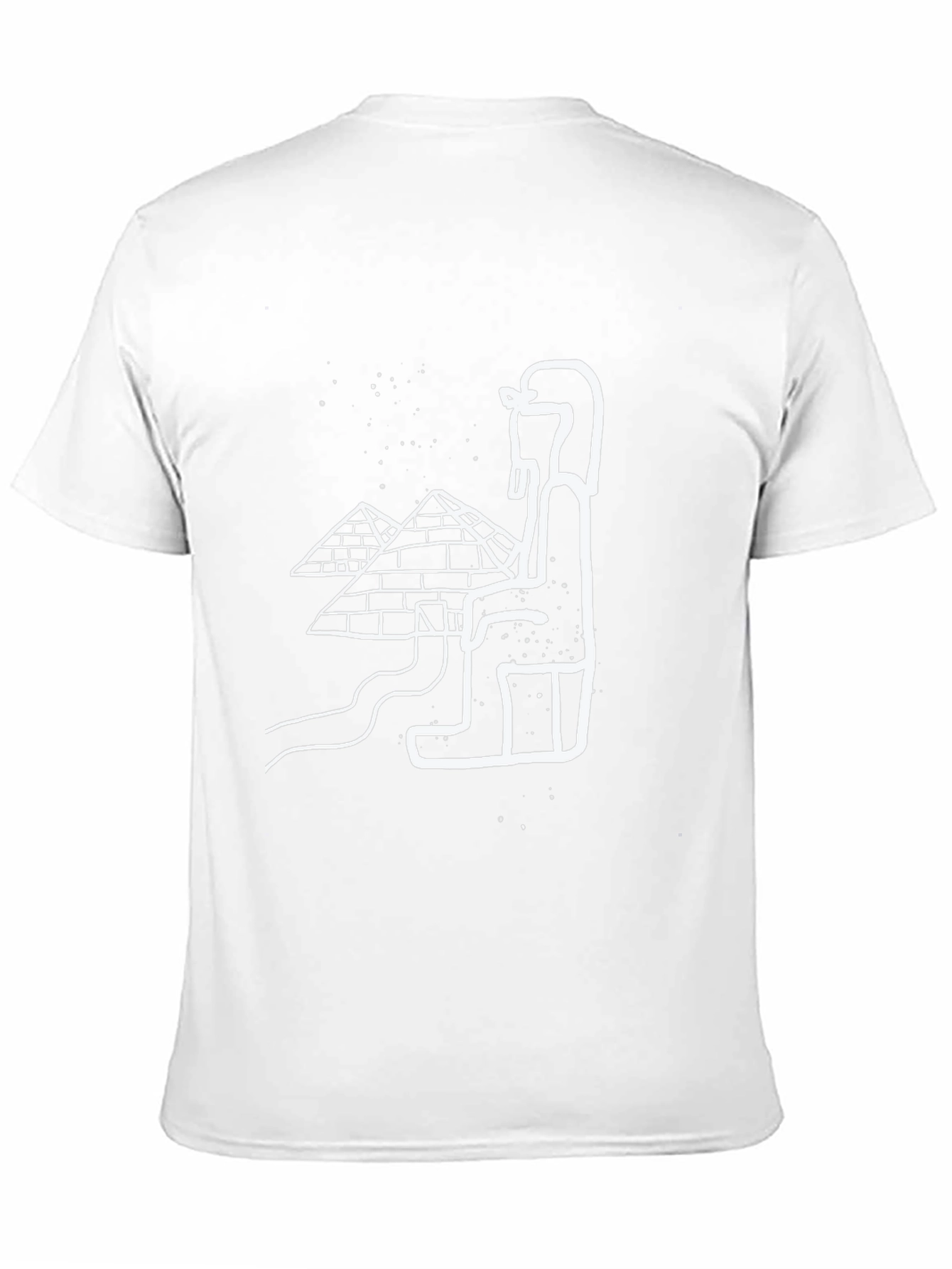 Egyptian Pyramids Graphic Tee - Black Cotton T-Shirt
