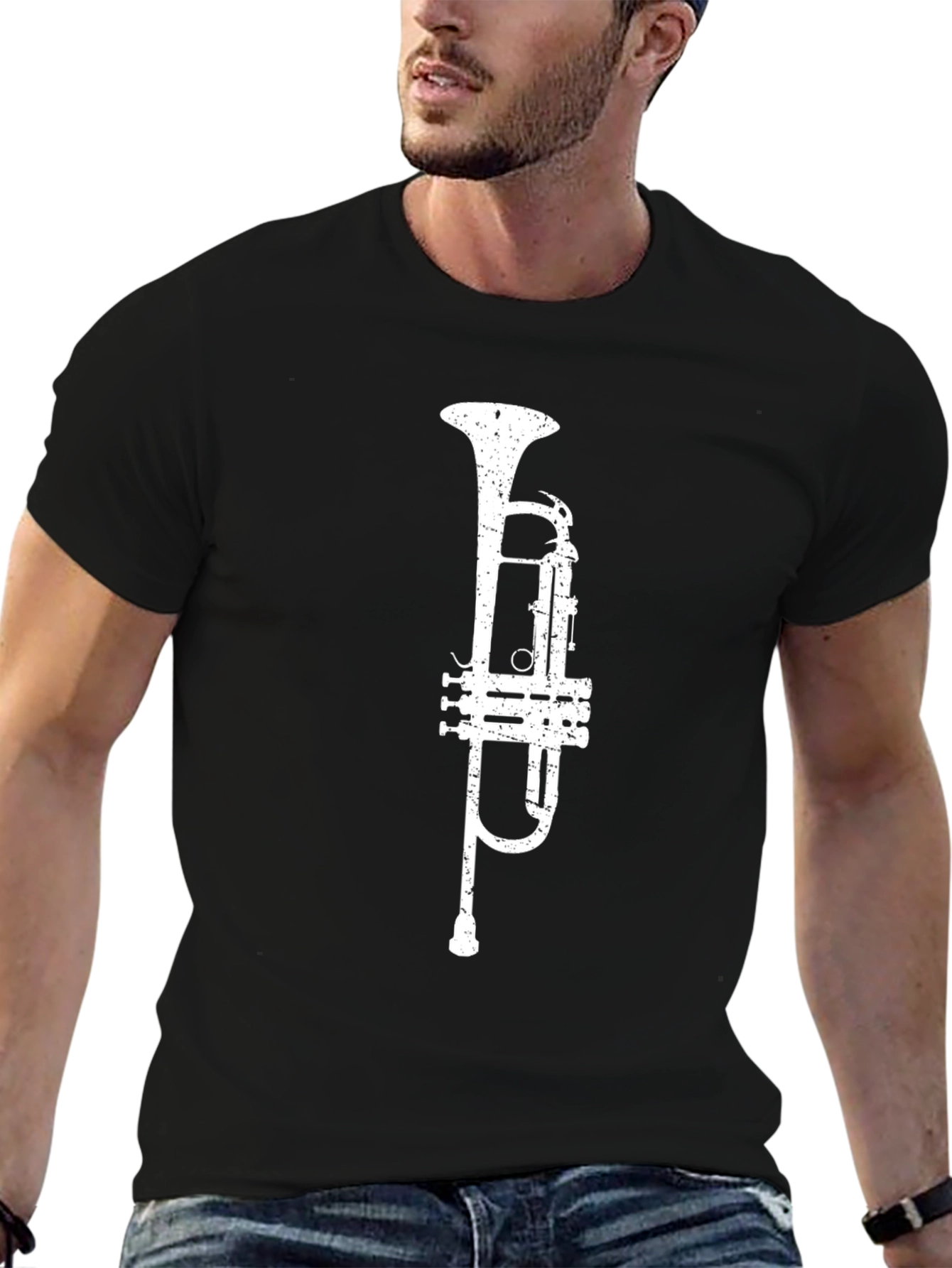 Trumpet Graphic Tee - Musical Instrument T-Shirt