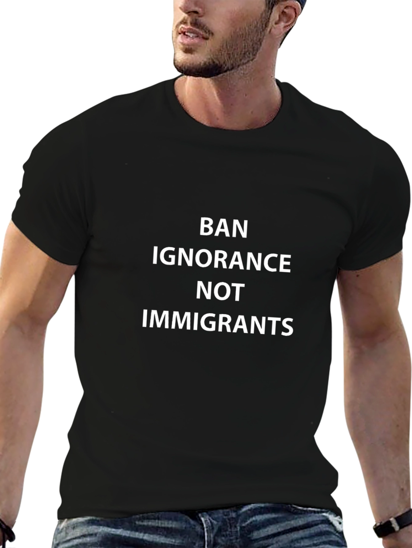 Ban Ignorance Not Immigrants Graphic Tee