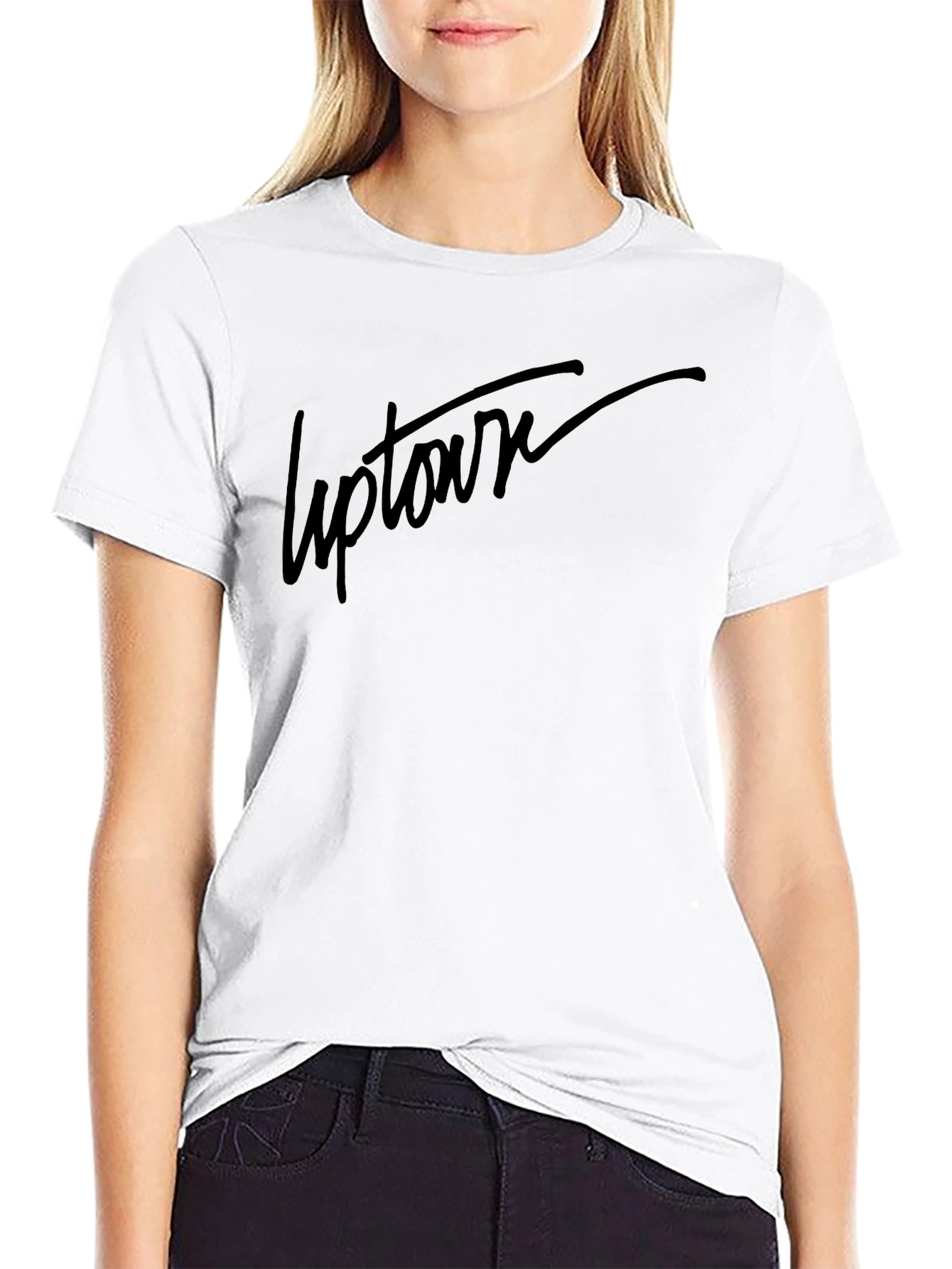 Uptown Graphic Print Black T-Shirt