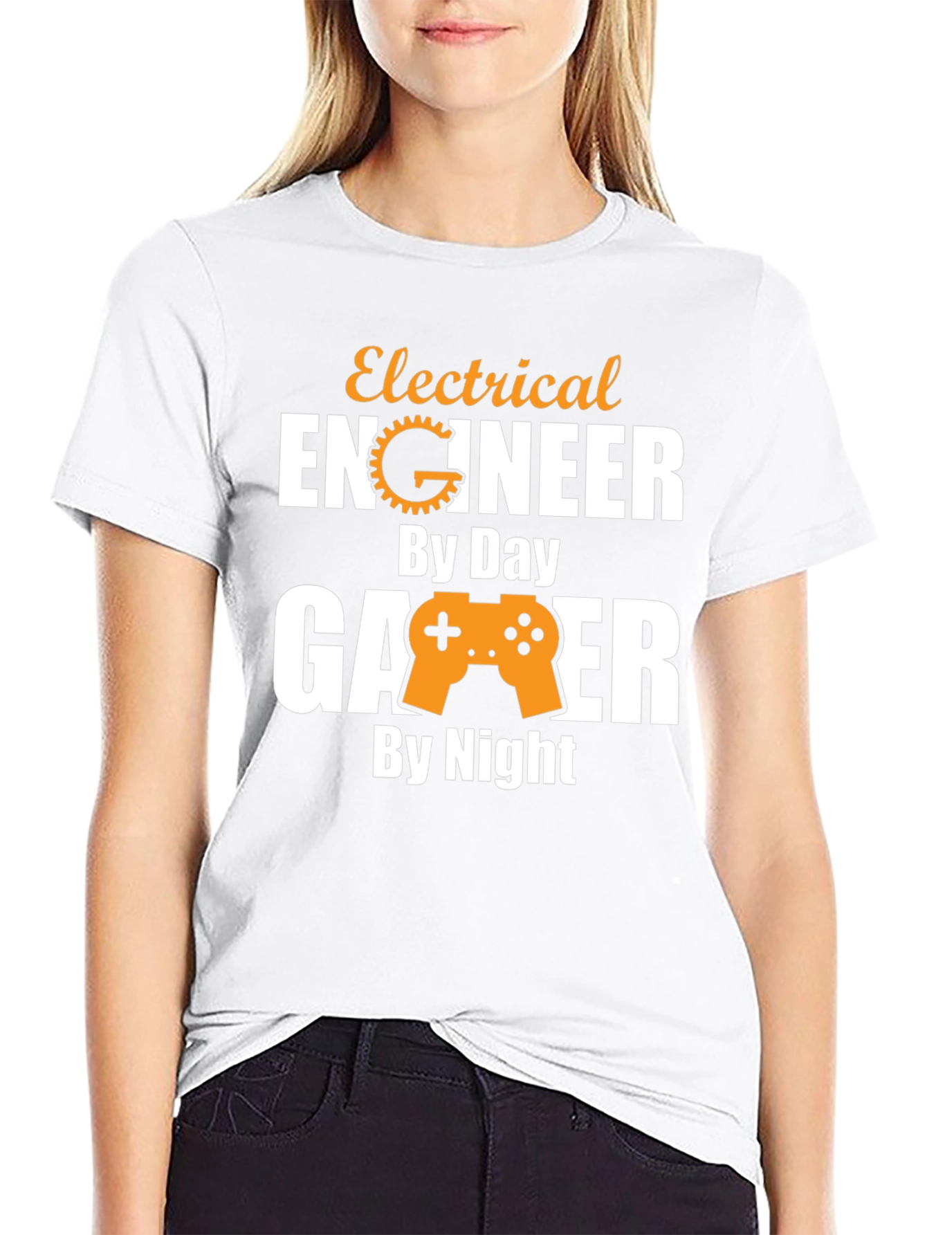 Electrical Engineer Gamer T-Shirt - Day & Night