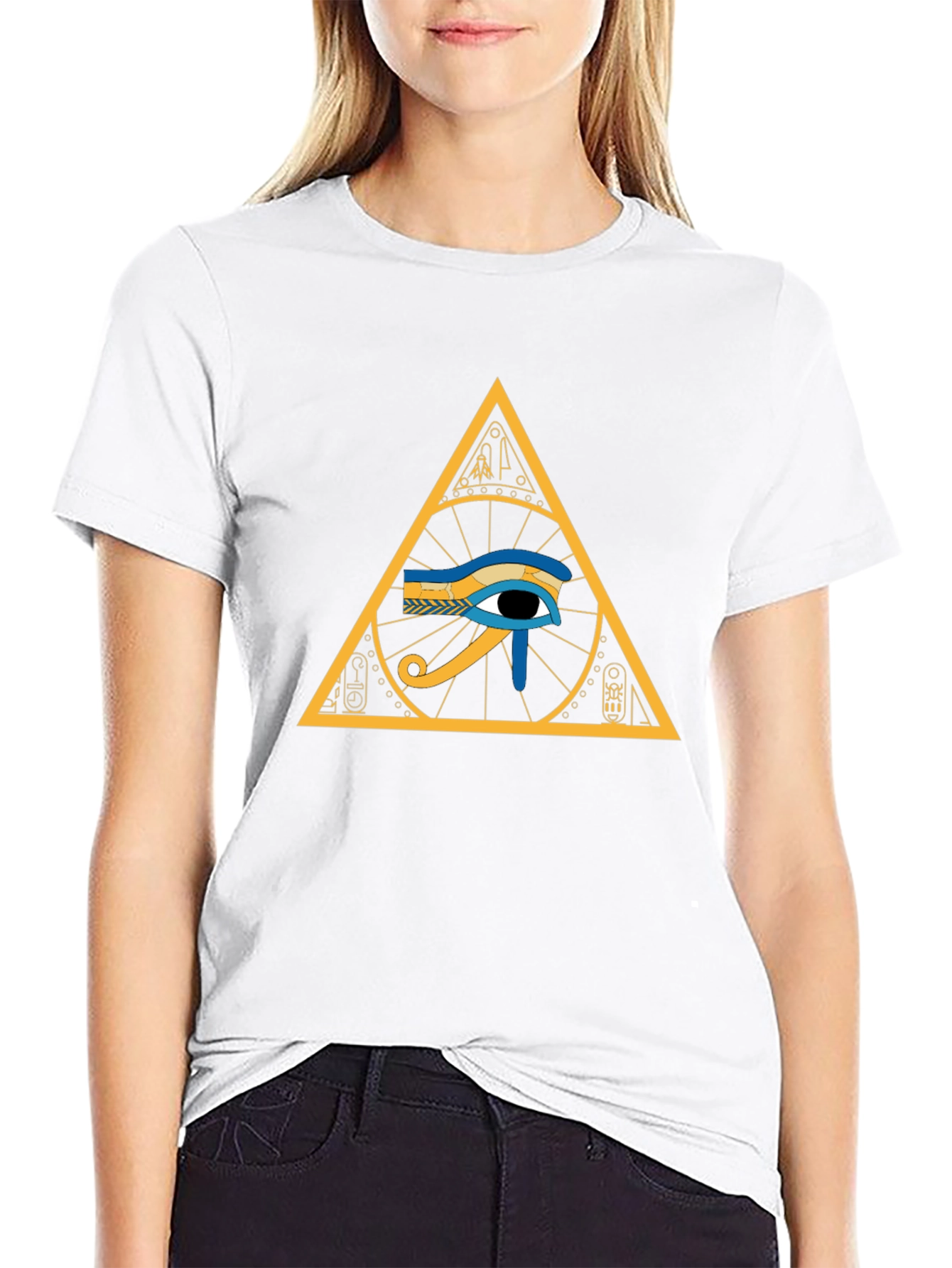 Eye of Ra Pyramid T-Shirt - Egyptian Symbol
