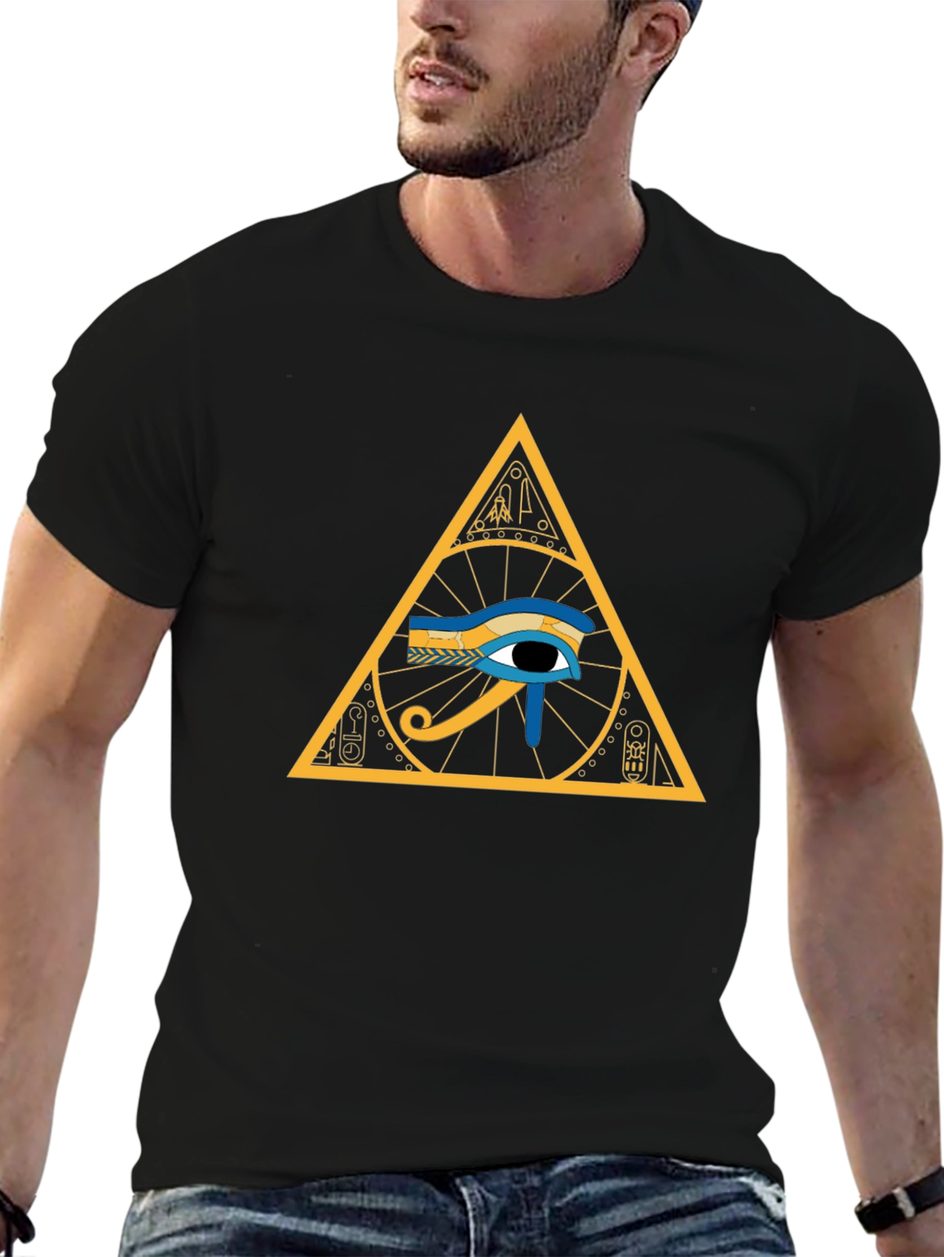 Eye of Ra Pyramid T-Shirt - Egyptian Symbol