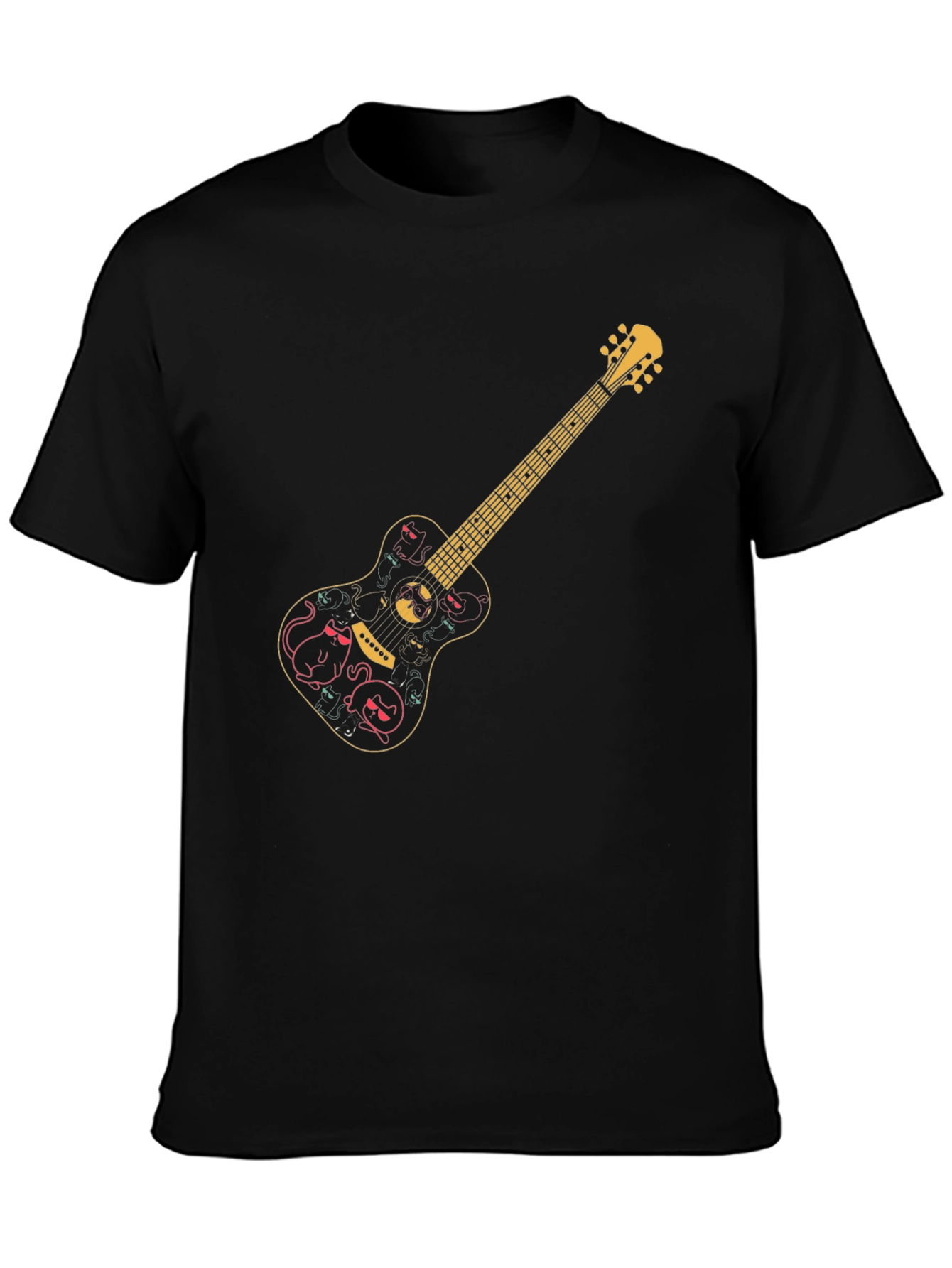 Guitar Cat Halloween T-Shirt