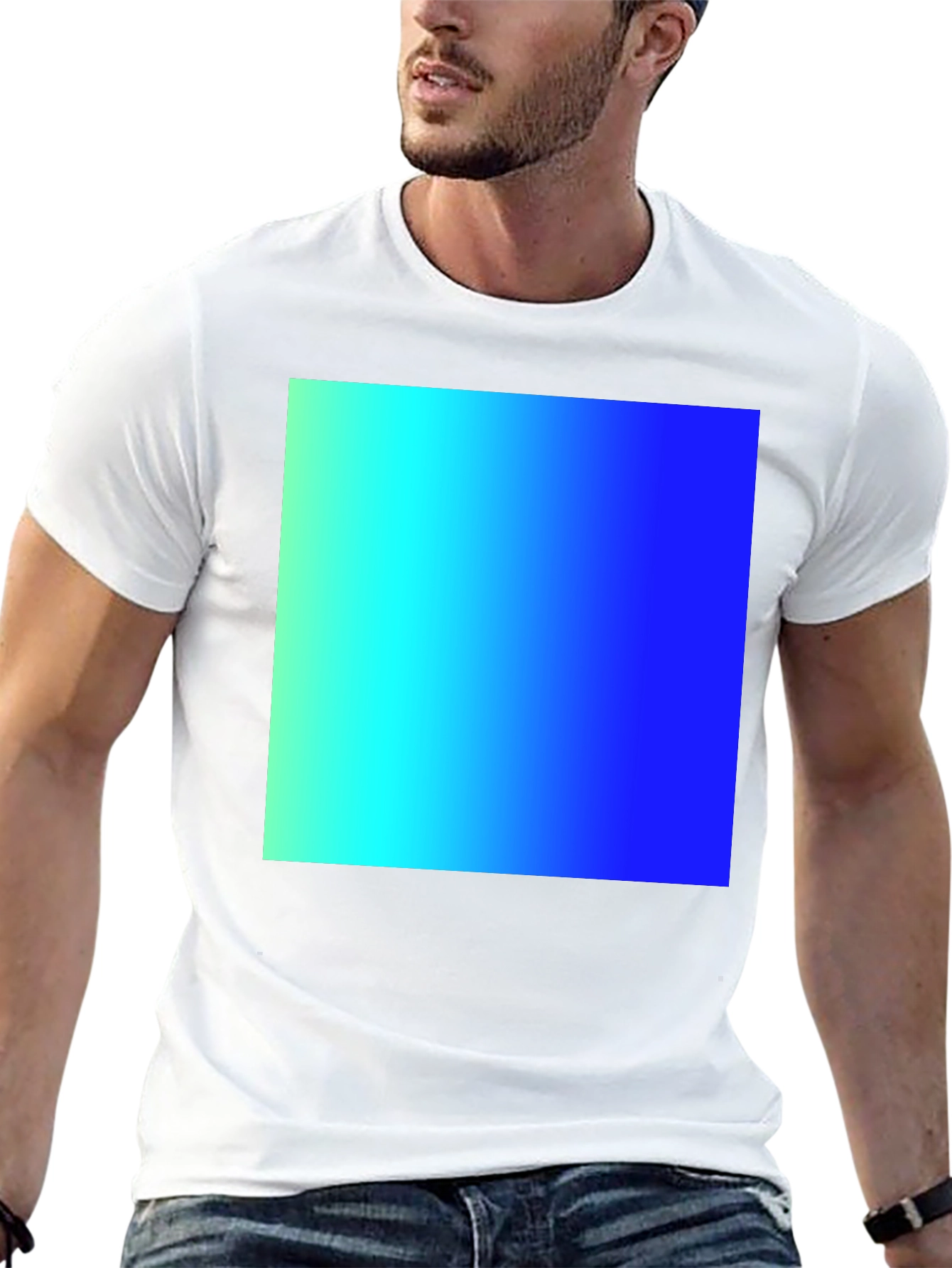 Gradient Square T-Shirt - Casual Comfort Bold Style