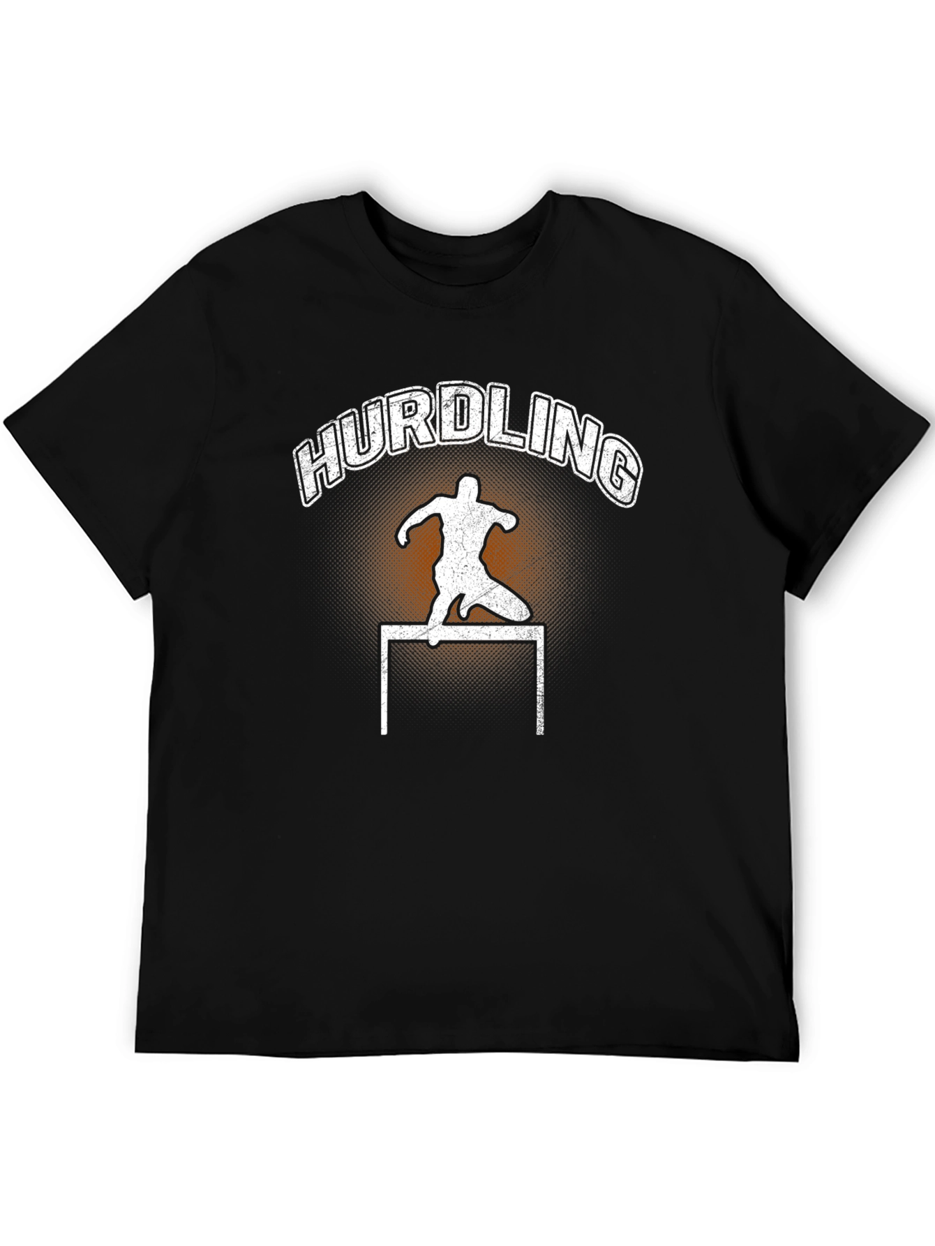 Hurdling Silhouette Graphic T-Shirt