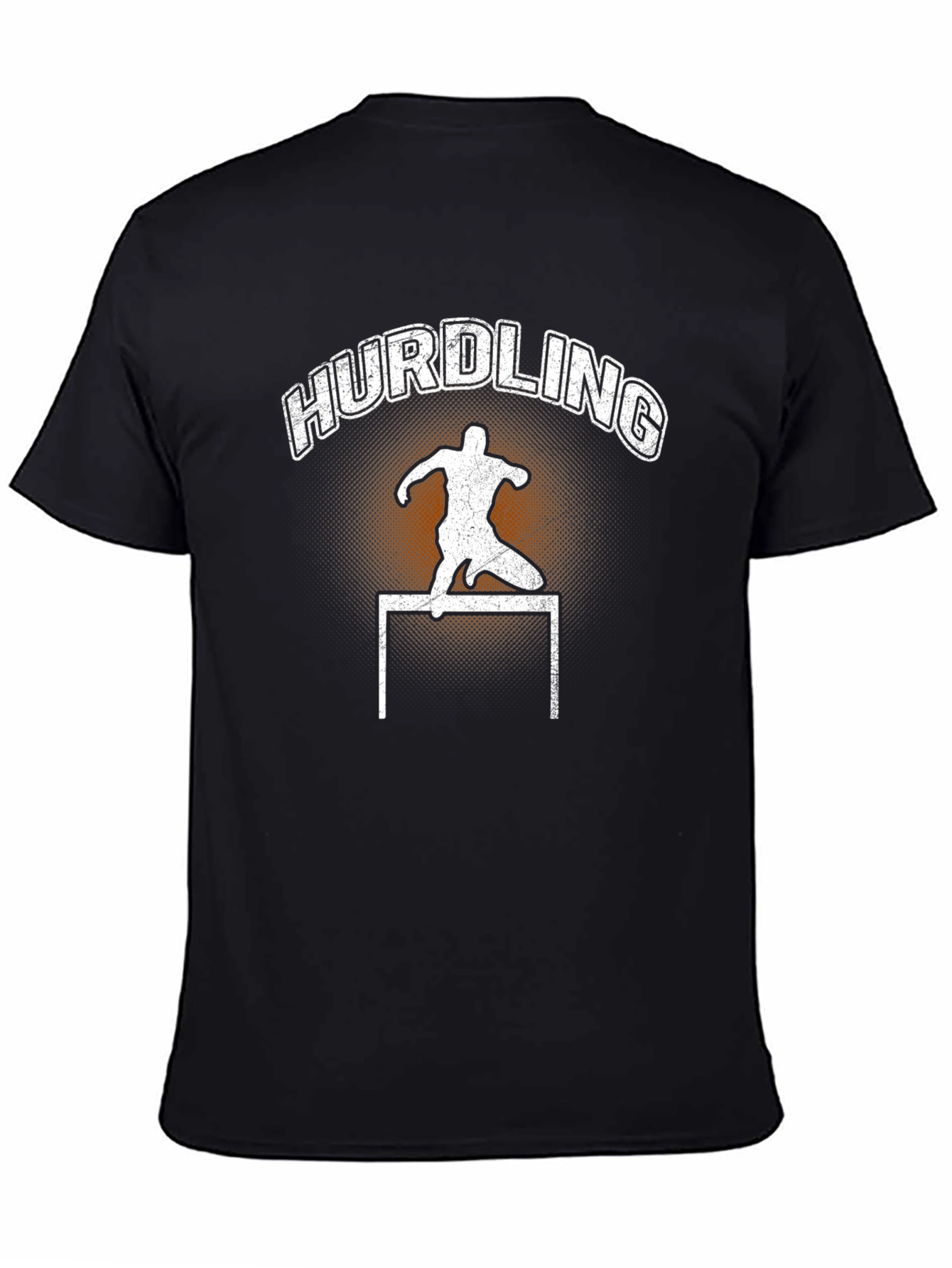 Hurdling Silhouette Graphic T-Shirt