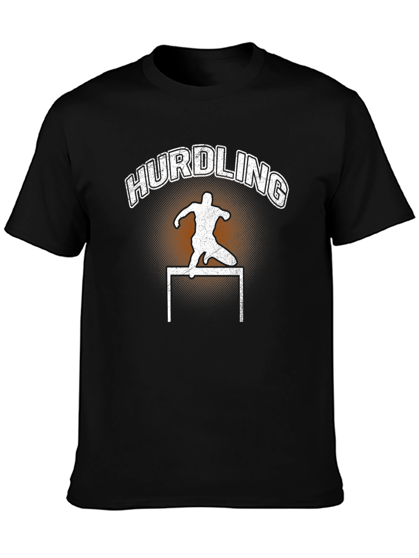 Hurdling Silhouette Graphic T-Shirt