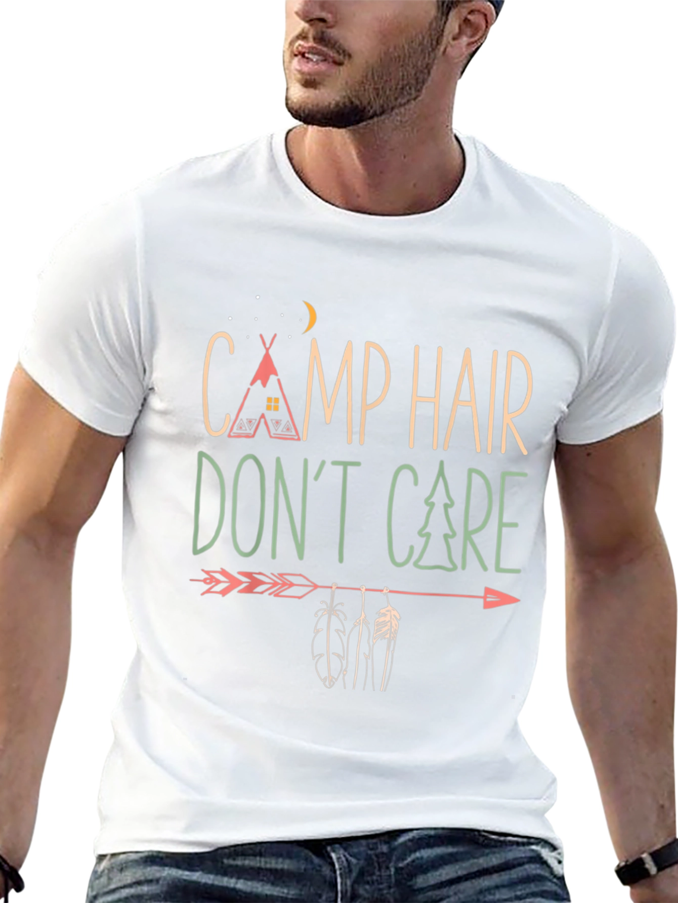 Camp Hair Dont Care Graphic Tee