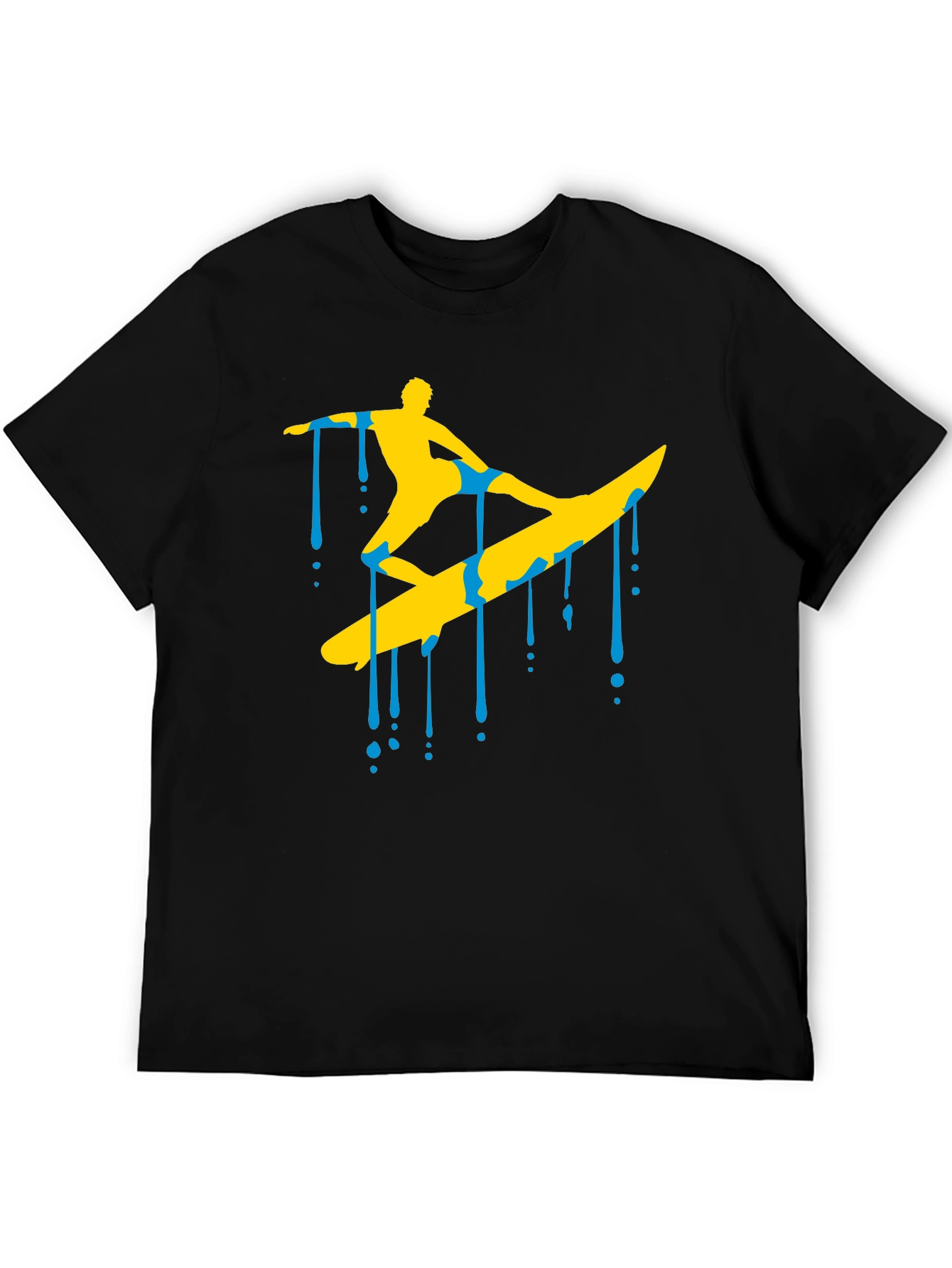 Surfing Silhouette Graphic T-Shirt