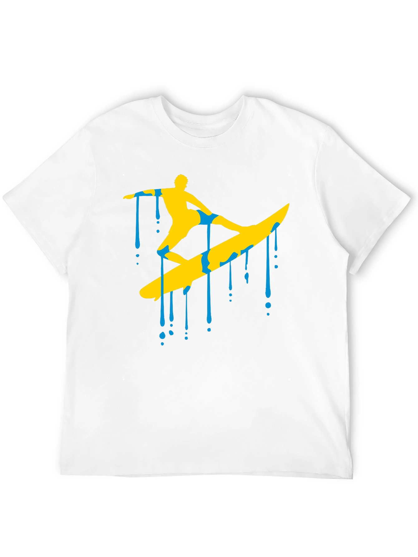 Surfing Silhouette Graphic T-Shirt