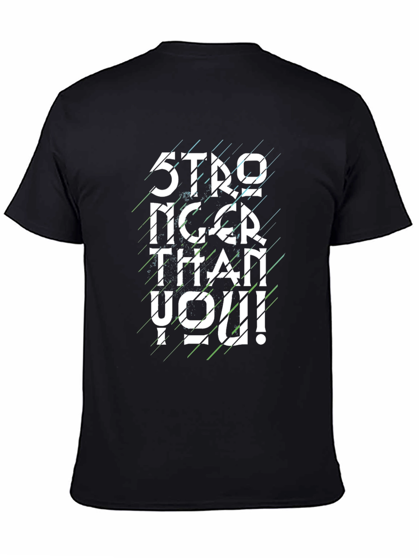 Stronger Than You Graphic Tee - Black