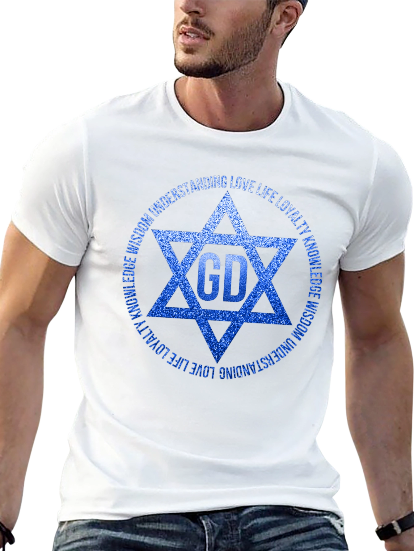 Mens Star of David Graphic Tee