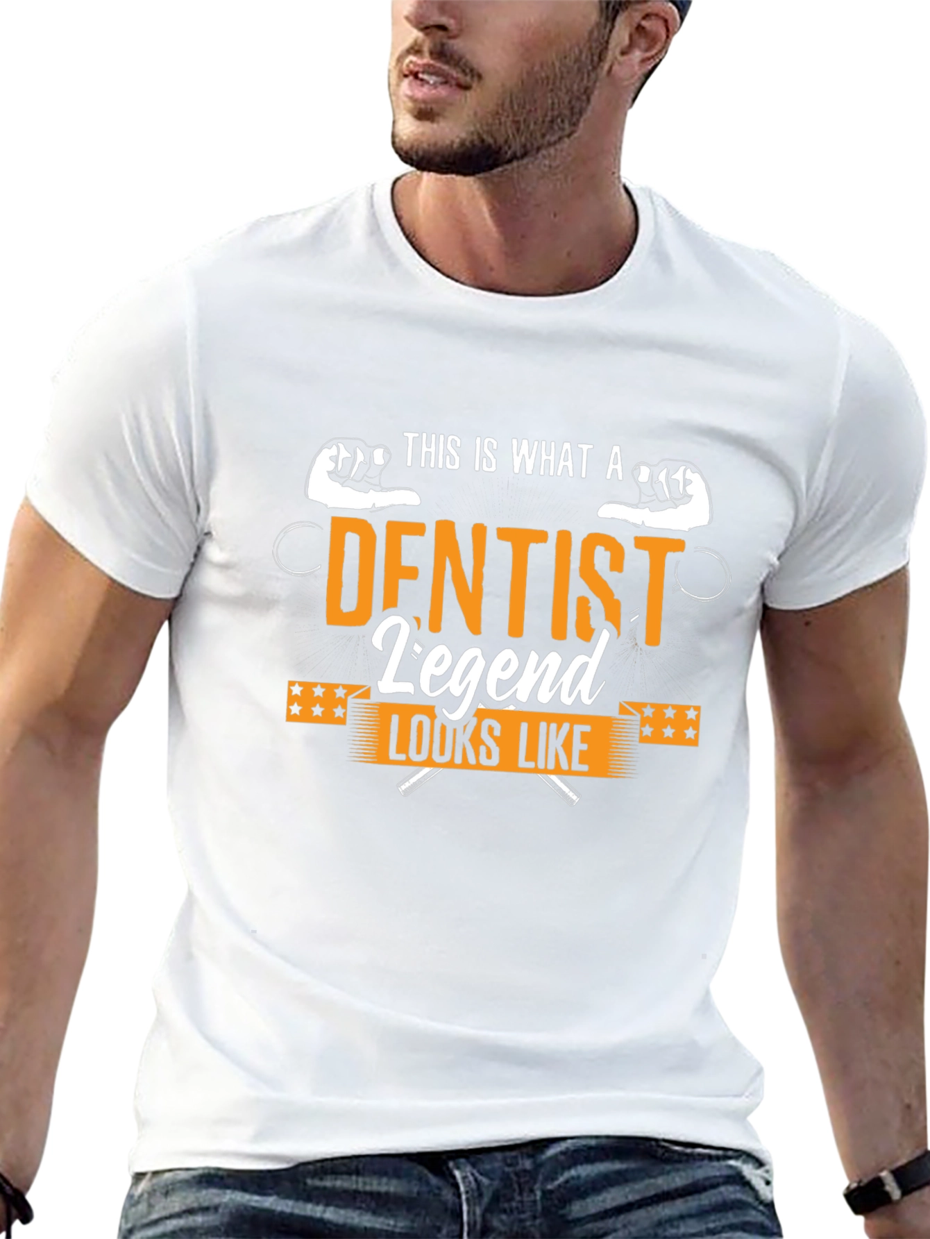 Dentist Legend Graphic T-Shirt - Black