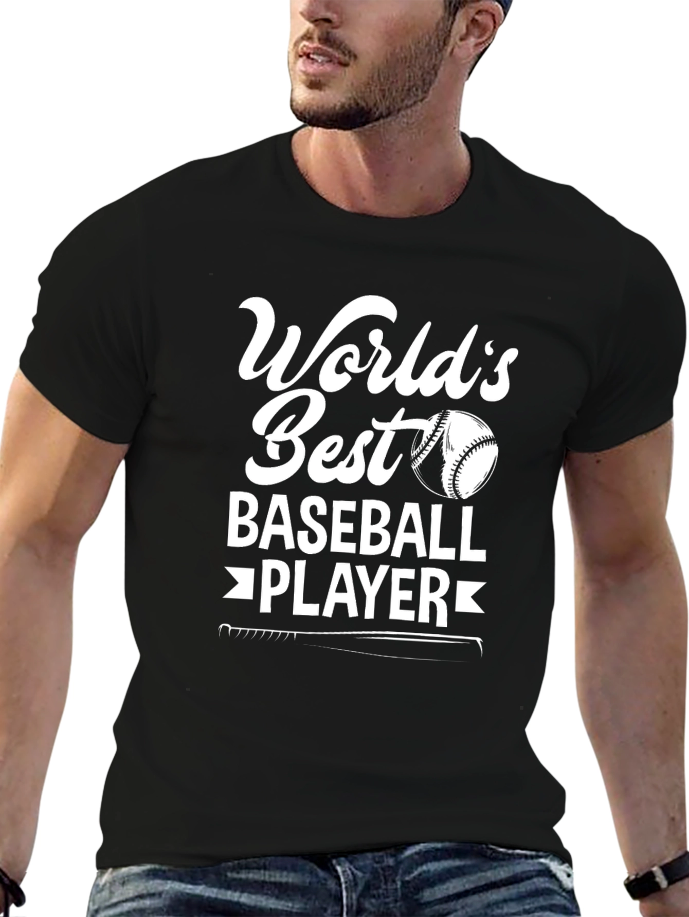 Worlds Best Baseball Player Graphic Tee