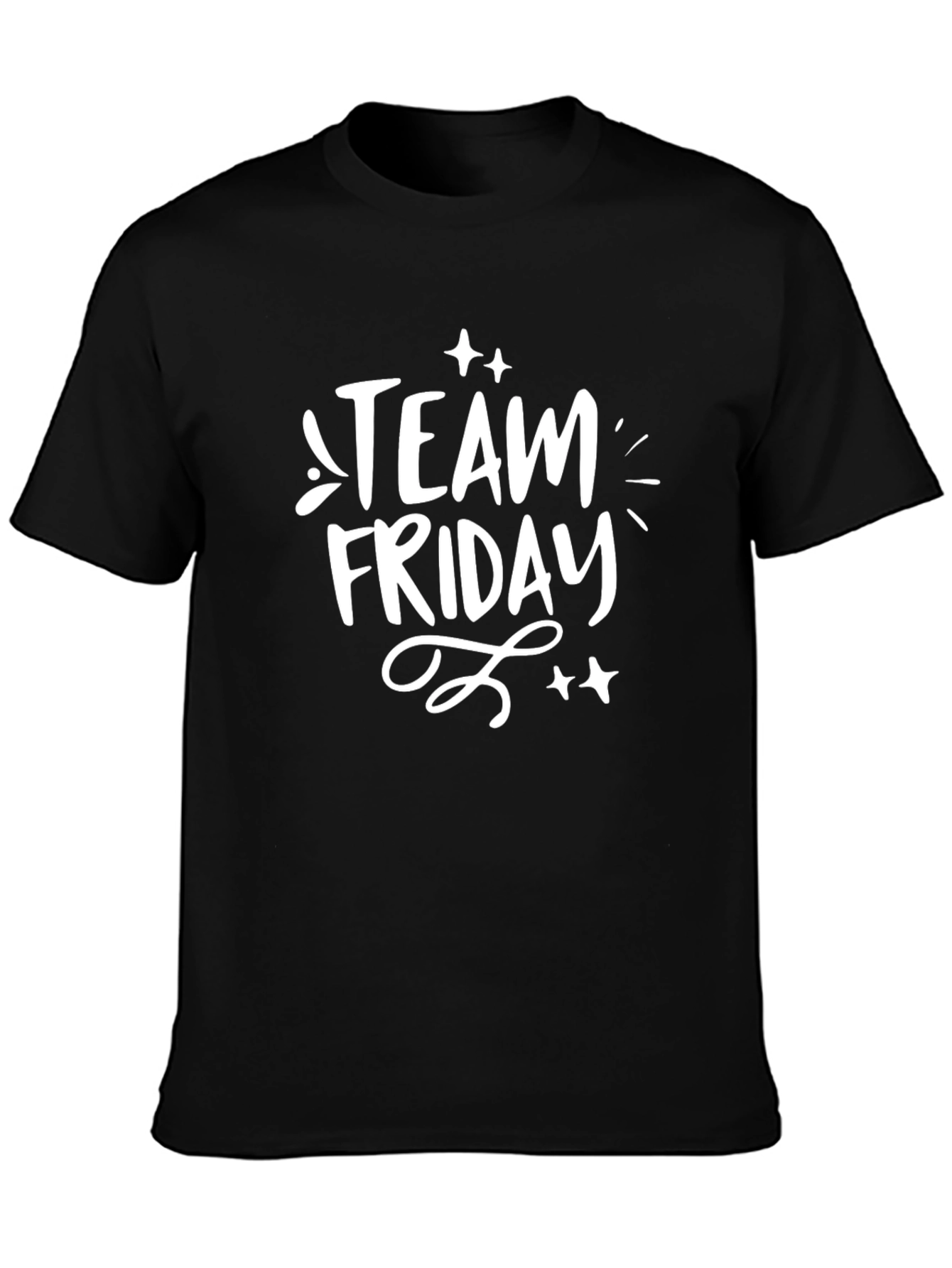 Team Friday Black Graphic Tee